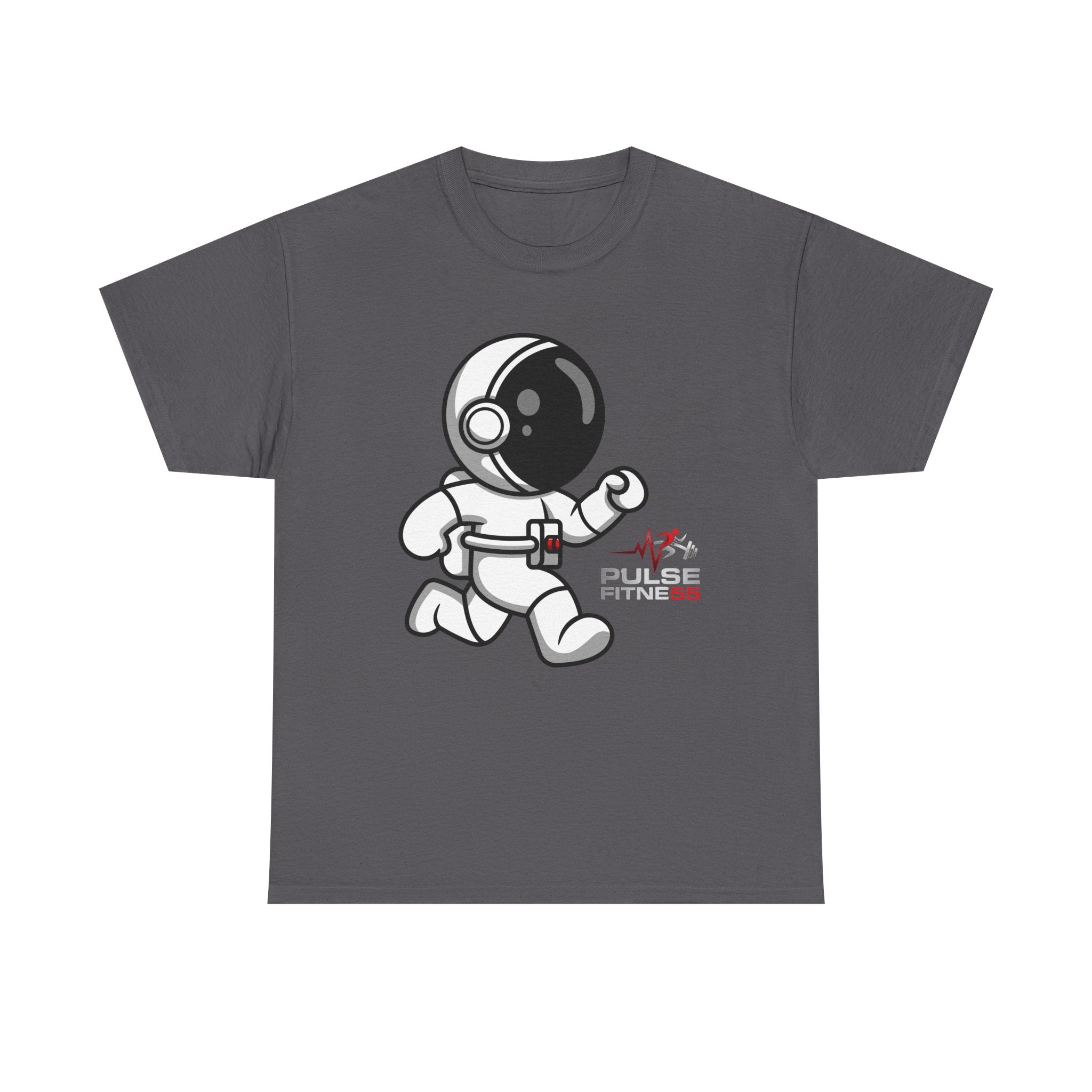 Pulse Fitne55 graphic heavy Cotton Tee - astronaut running