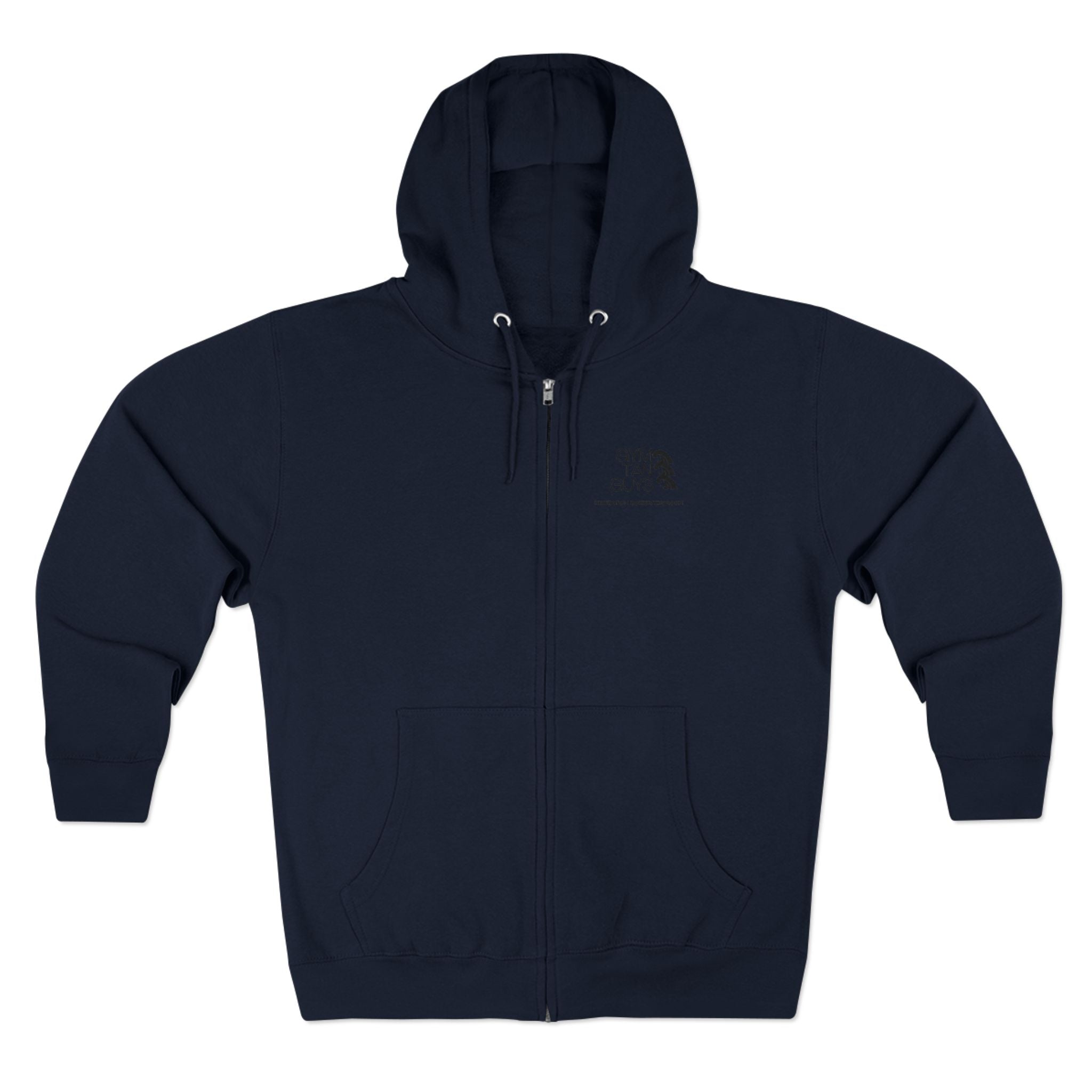 Womens Gym Tan Zip Hoodie — "Never Stop Looking This Good" logo