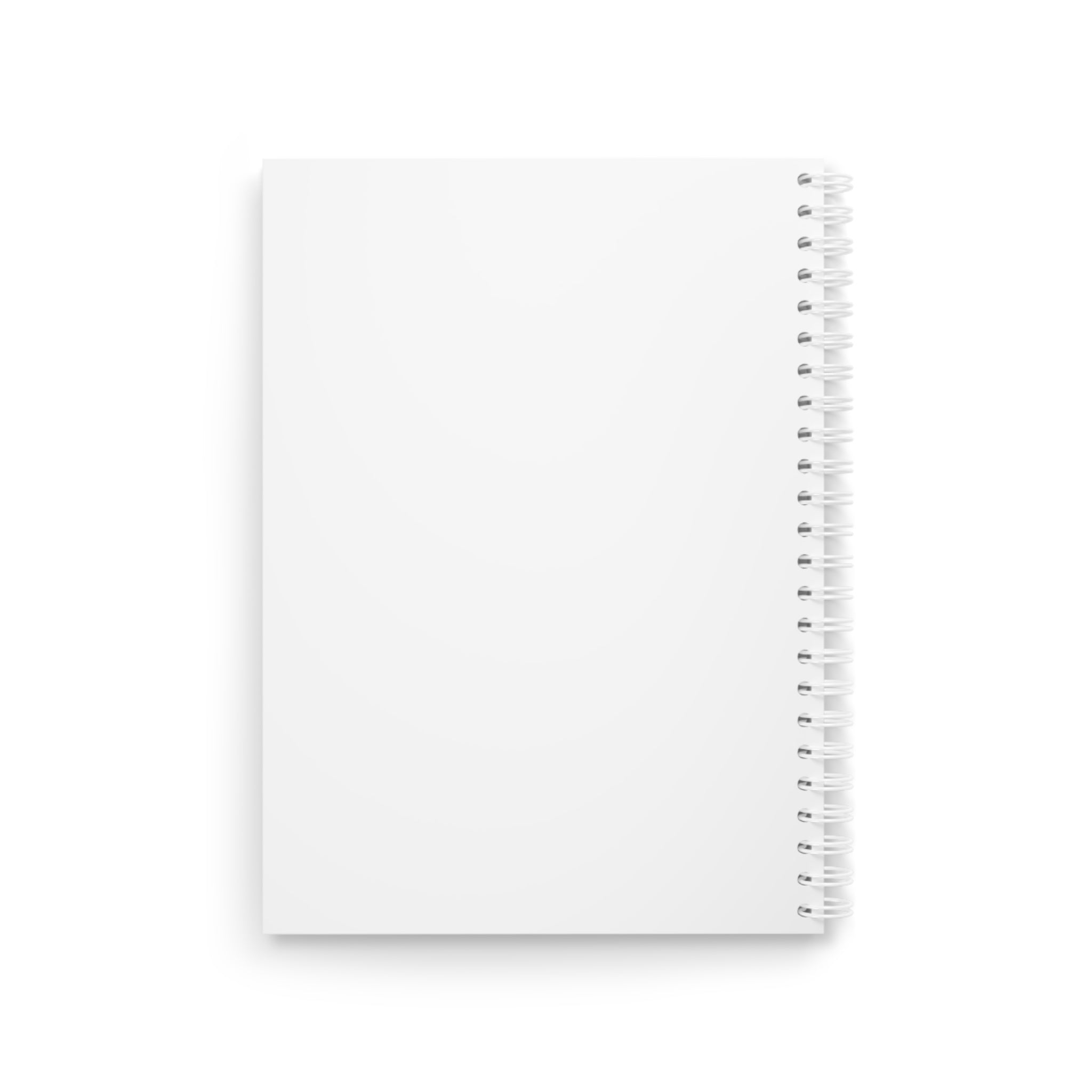Signature Script Spiral Notebook — Minimal Monogram Journal
