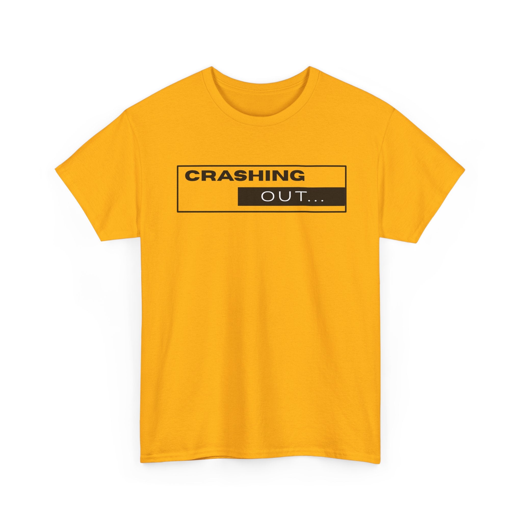 Crashing Out T-Shirt — Minimal Loading Bar Graphic Tee