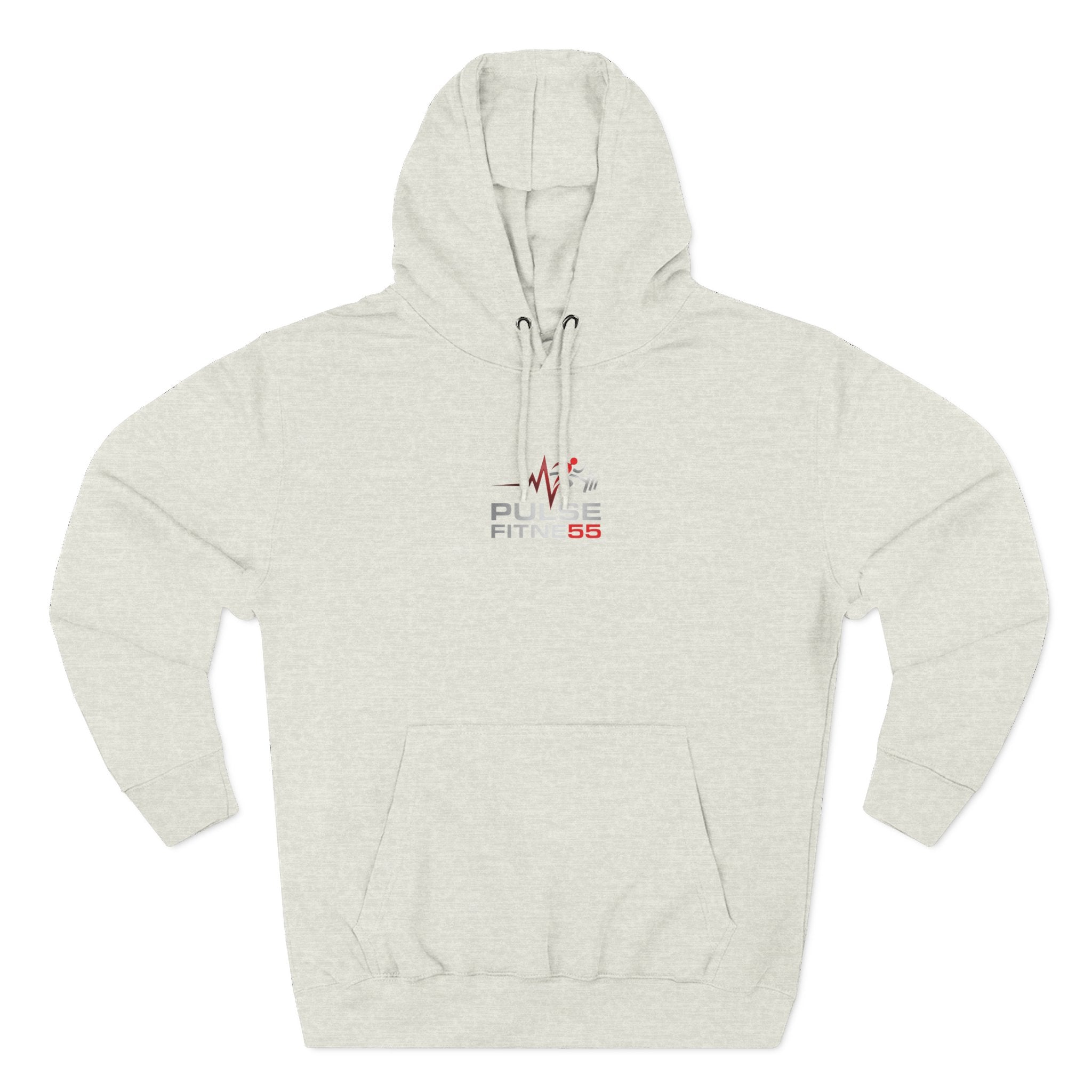 Fitness Pulse Hoodie — 'Pulse Fitness 55' Motivational Gym Sweatshirt