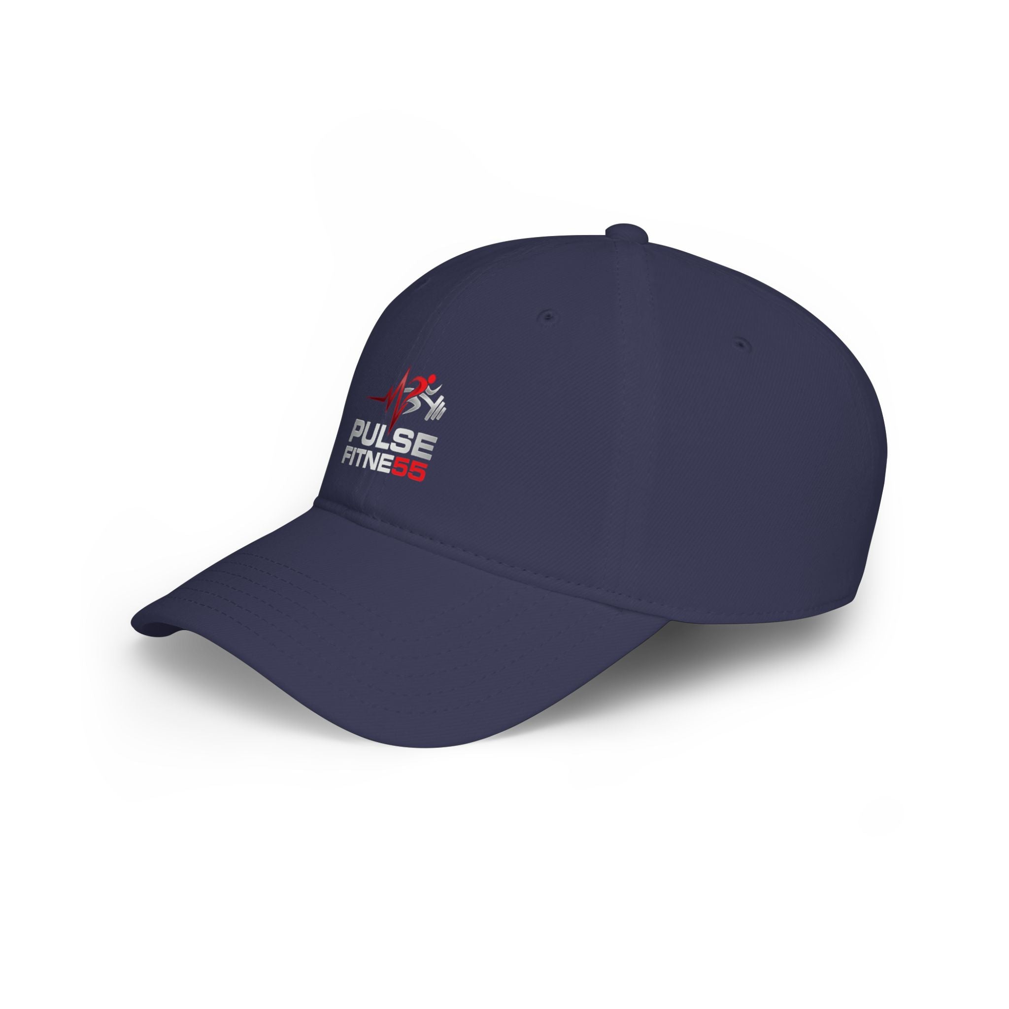 Gorra de béisbol de perfil bajo Pulse Fitness — Gorra de gimnasio bordada