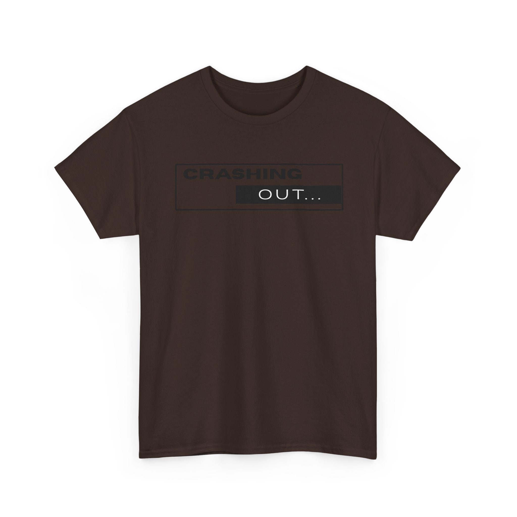 Crashing Out T-Shirt — Minimal Loading Bar Graphic Tee