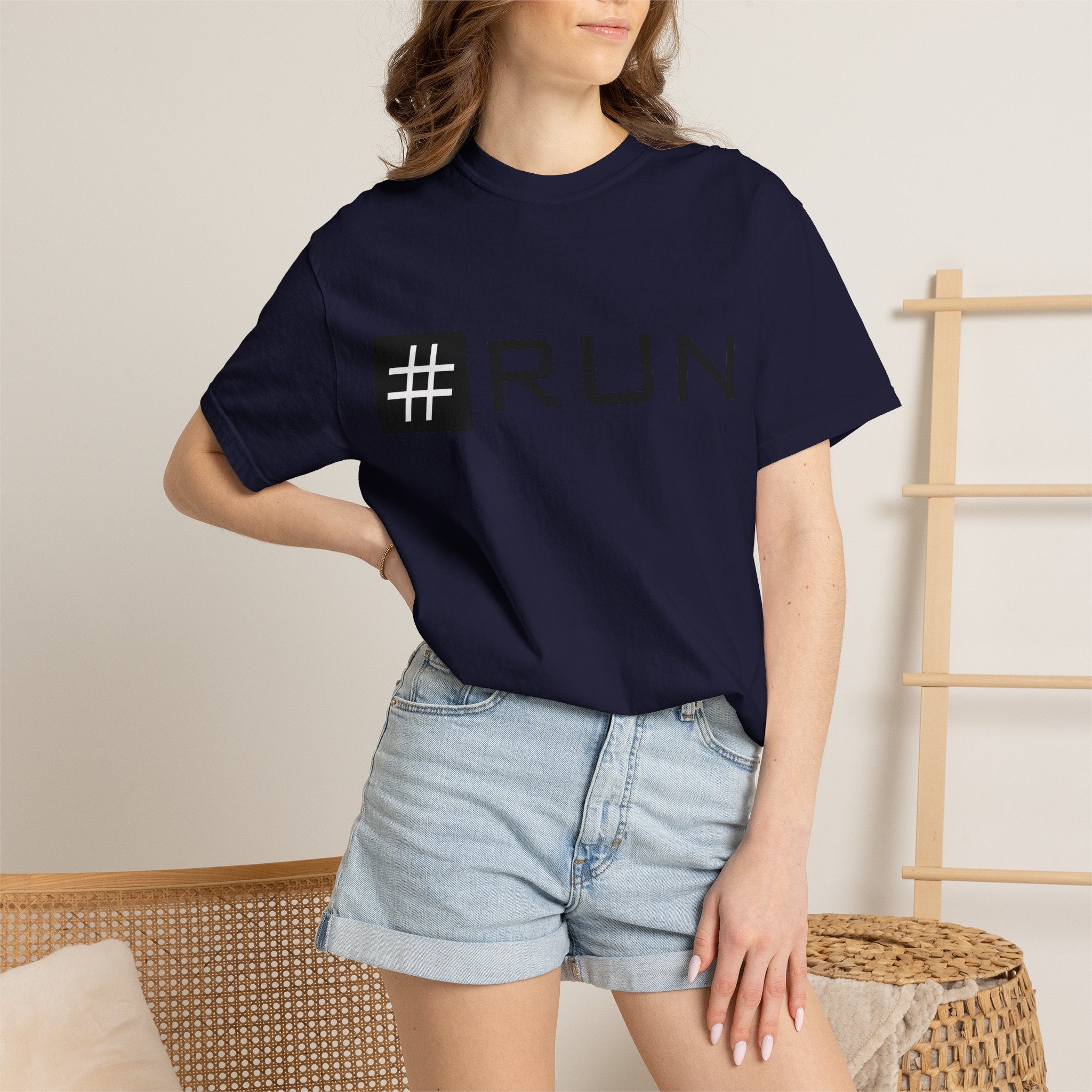 Pulse Fitne55 - #RUN Graphic T-Shirt — Minimalist Running Tee for Runners & Fitness Enthusiasts