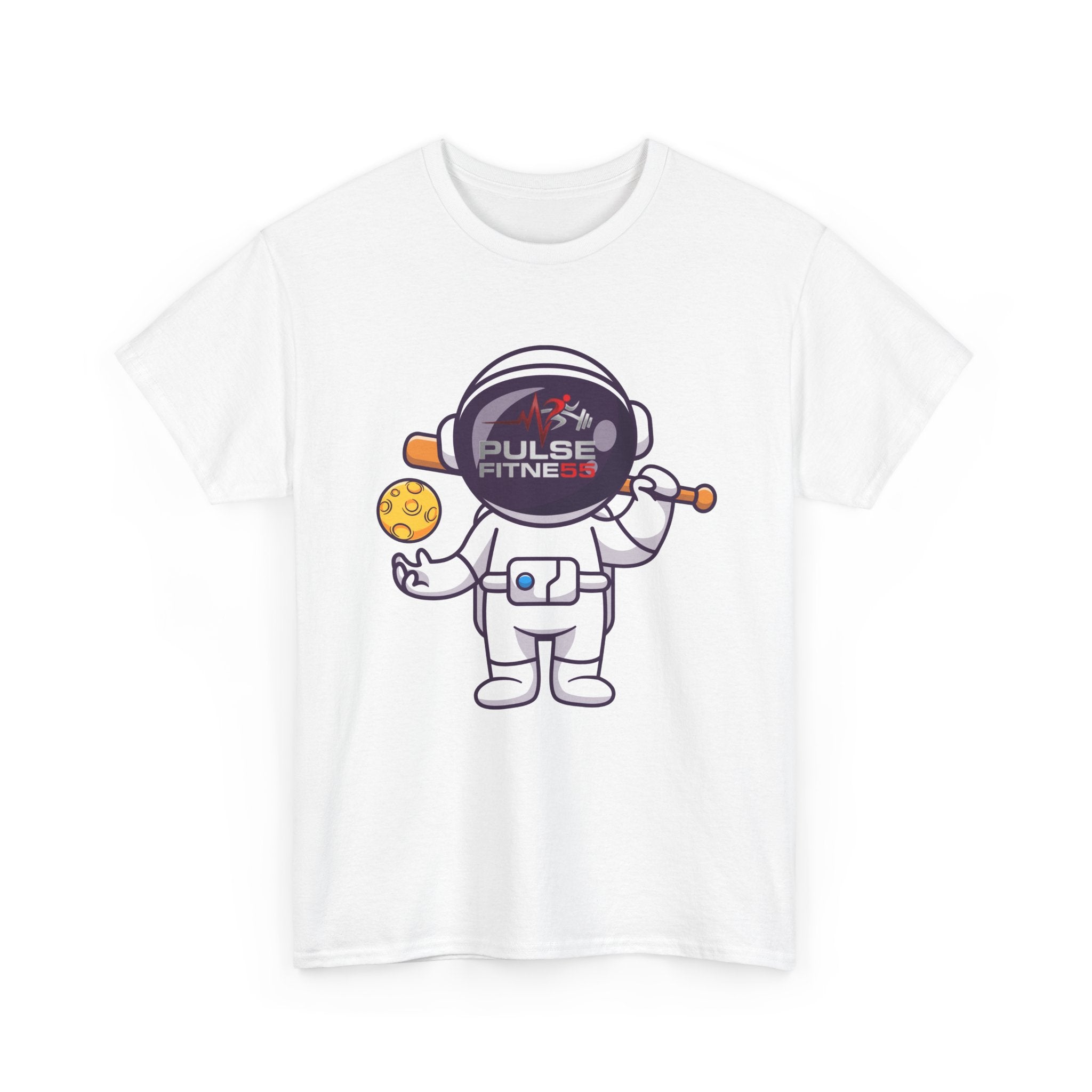 Pulse Fitne55 graphic heavy Cotton Tee - astronaut baseball24.99