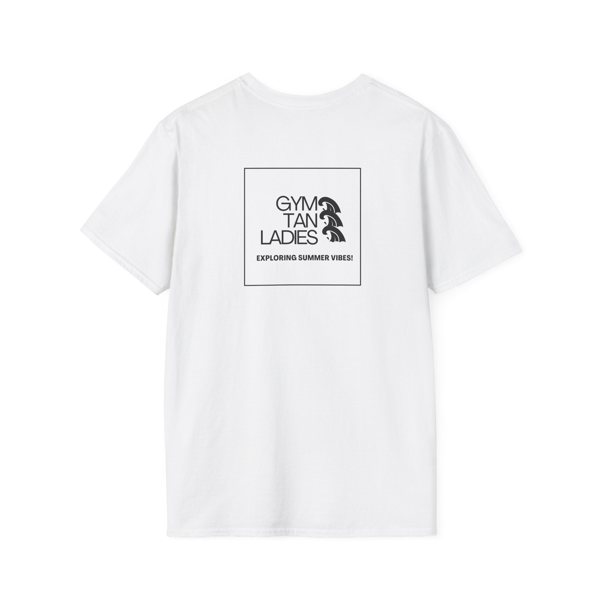Pulse Fitne55 Gym Tan T-Shirt — Minimal Beachy Summer Graphic Tee
