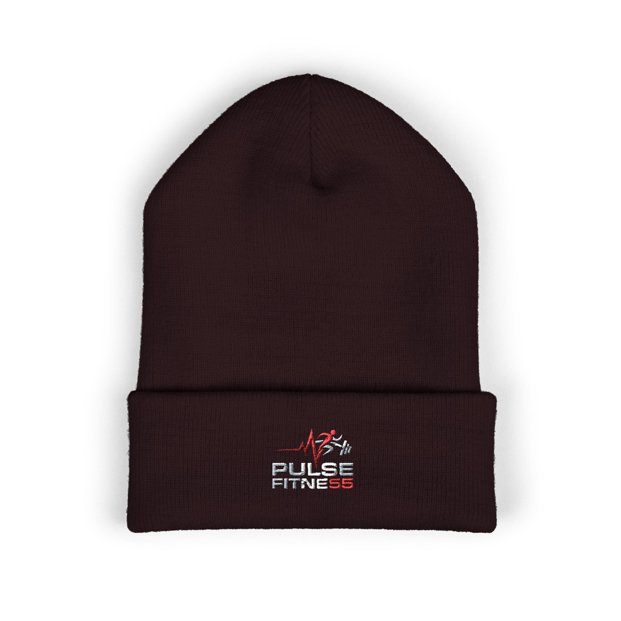 EMT Pulse Fitne55beat Embroidered Beanie - Classic Cuffed Knit Hat for First Responders