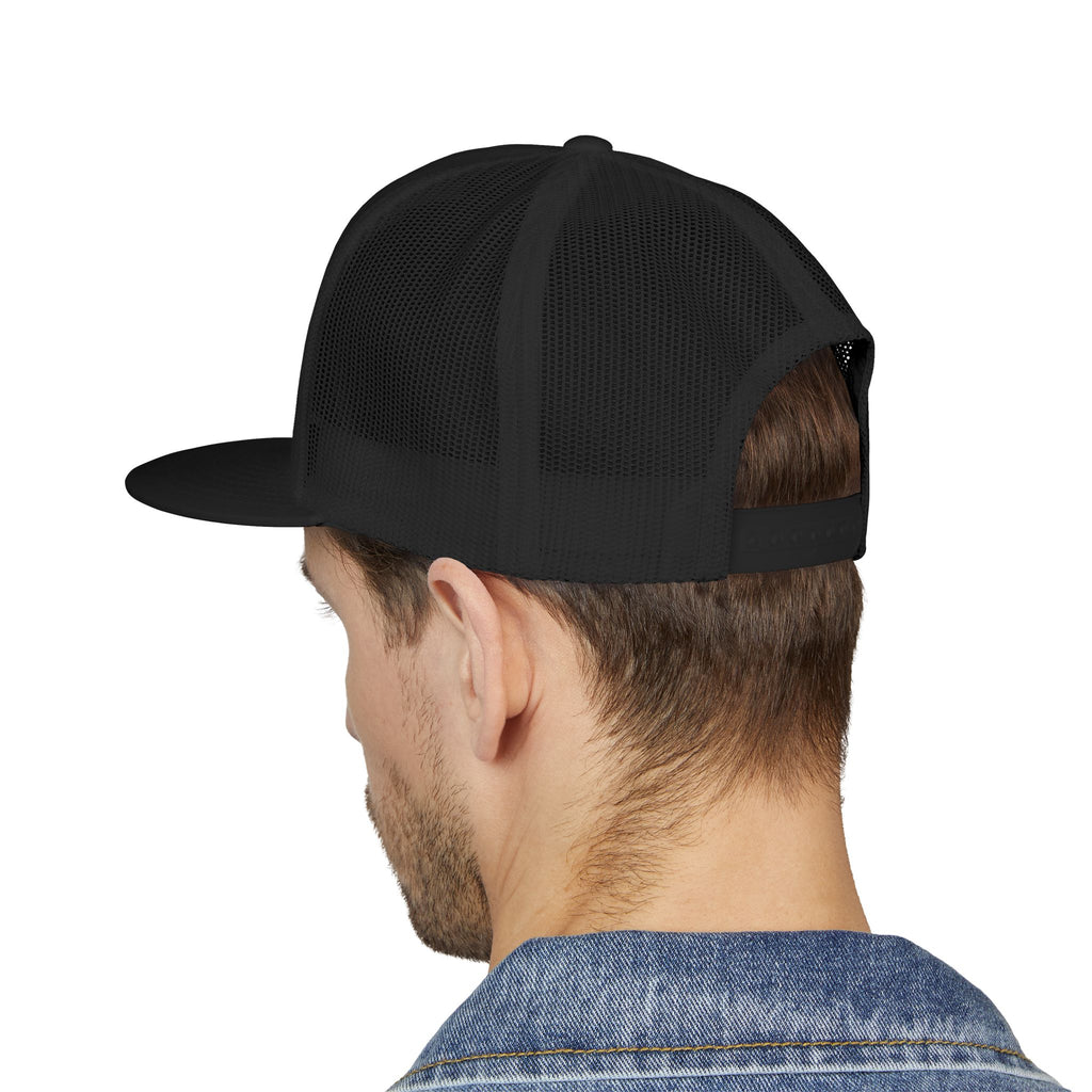 5 Panel Trucker Cap gym tan logo