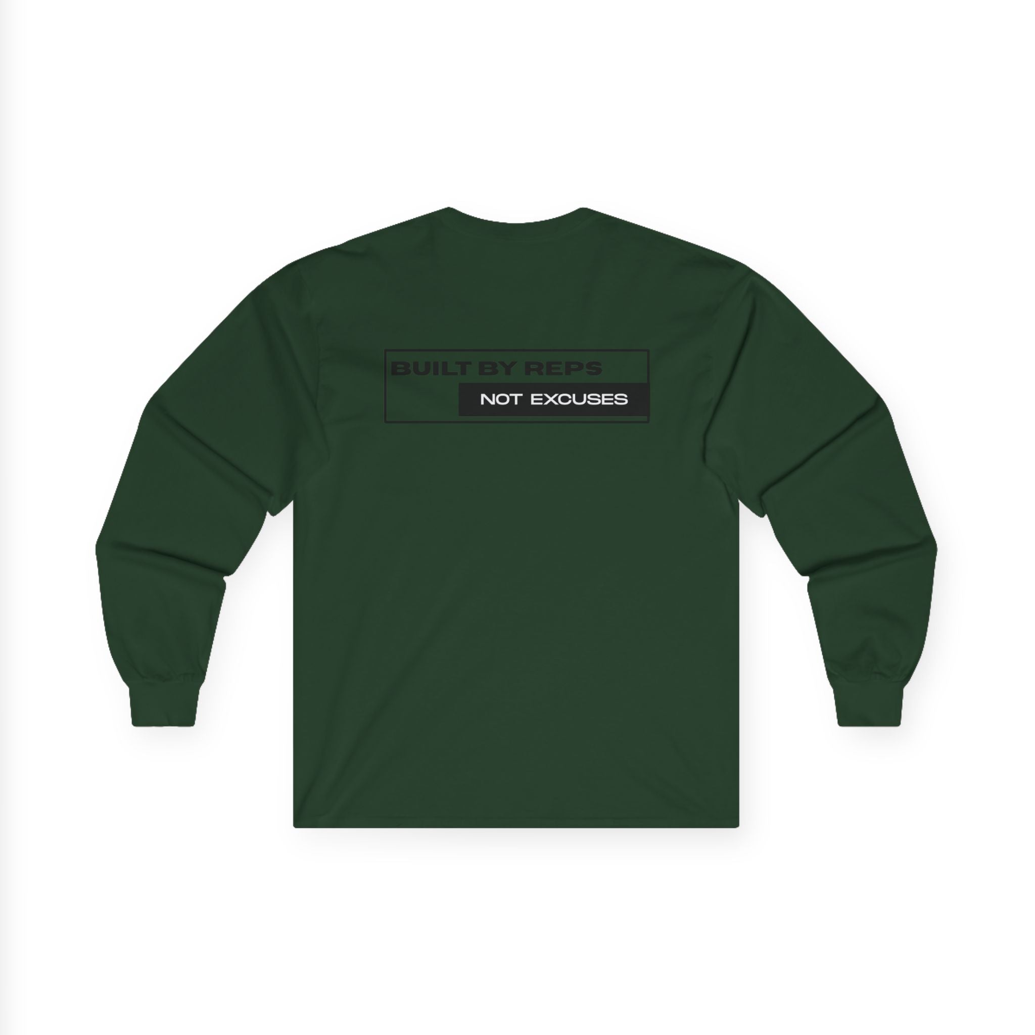 Pulse Fitne55 Mens Built by reps Ultra Cotton Long Sleeve Tee