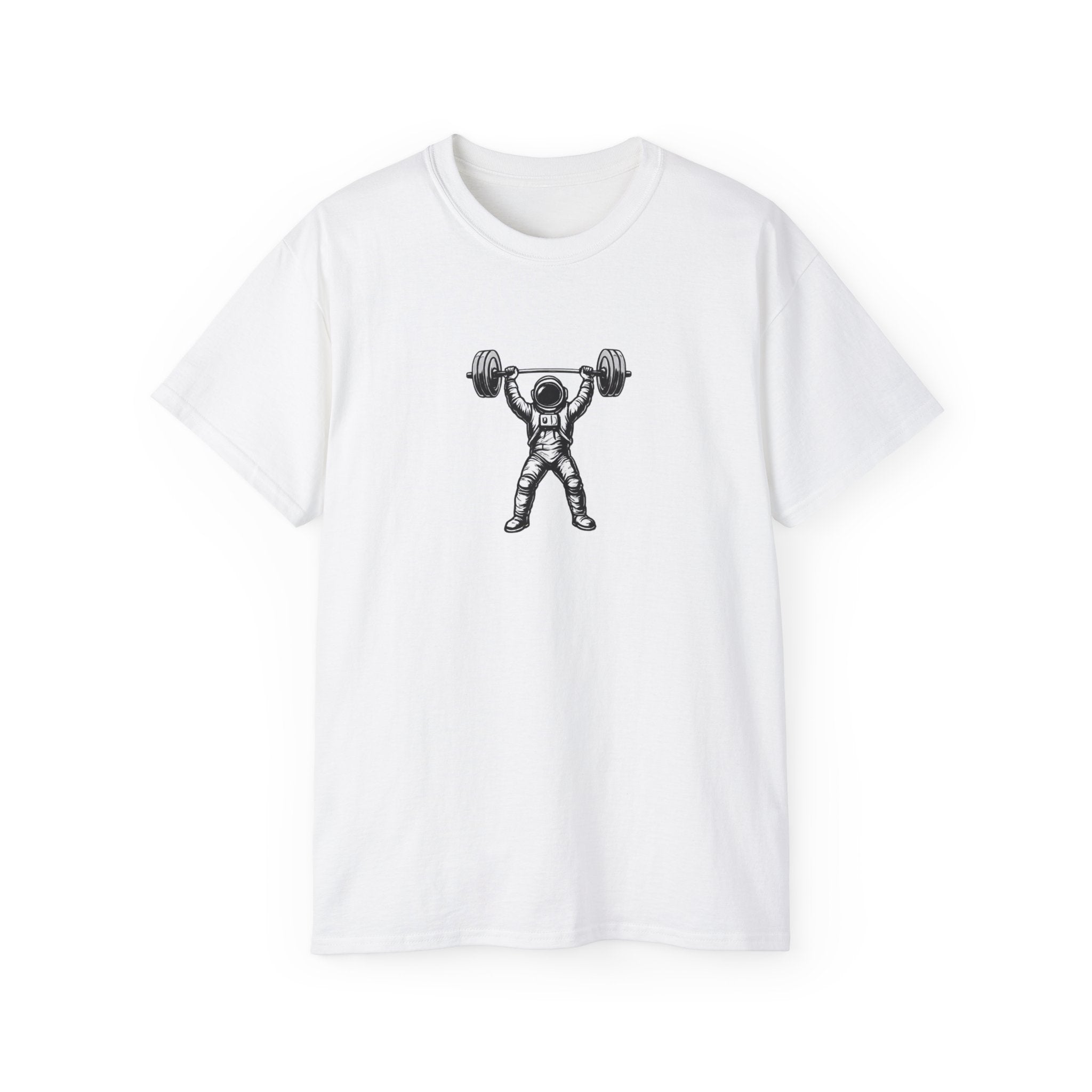 Camiseta de fitness — Camiseta de tirantes Pulse Fitness con gráfico de astronauta levantando pesas