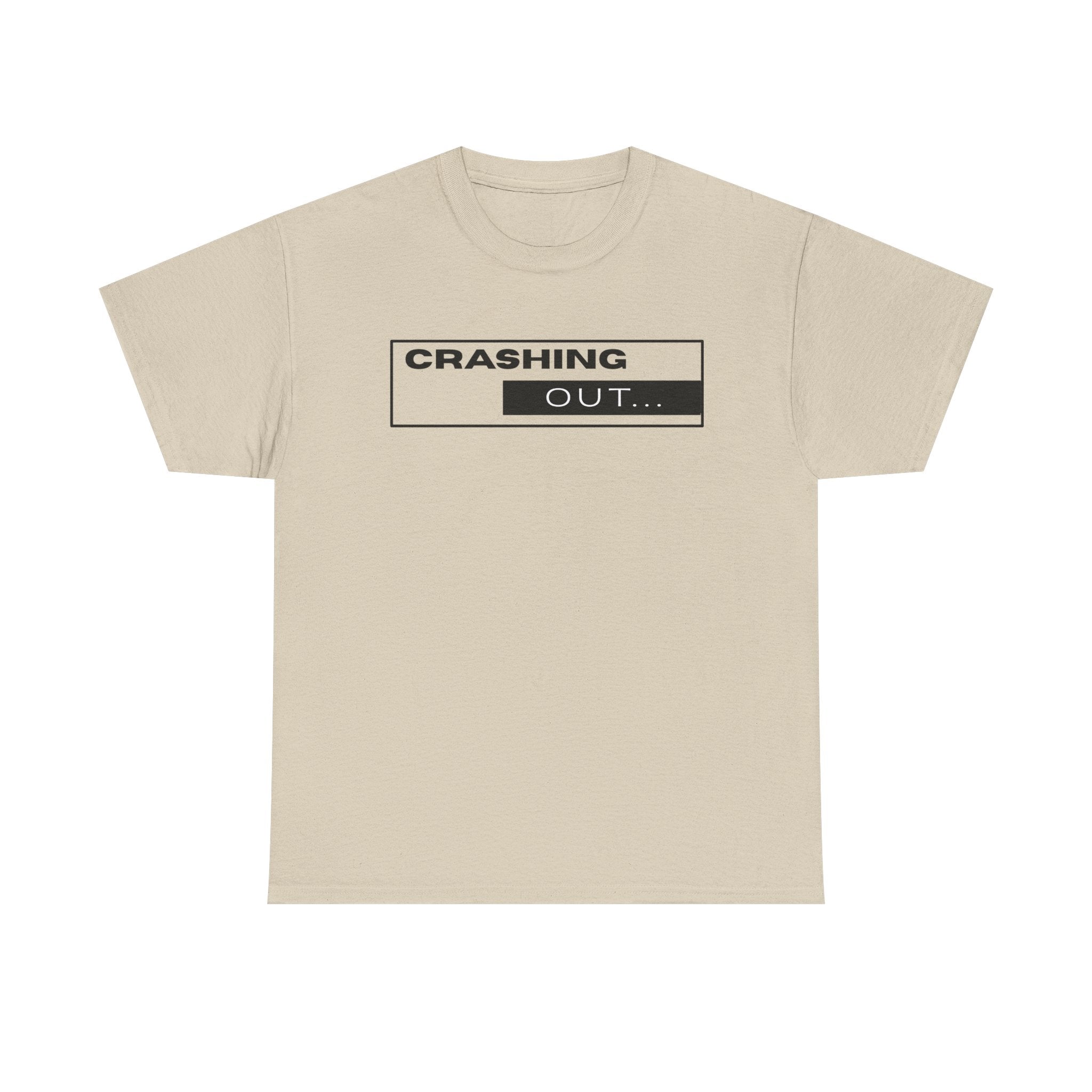 Crashing Out T-Shirt — Minimal Loading Bar Graphic Tee