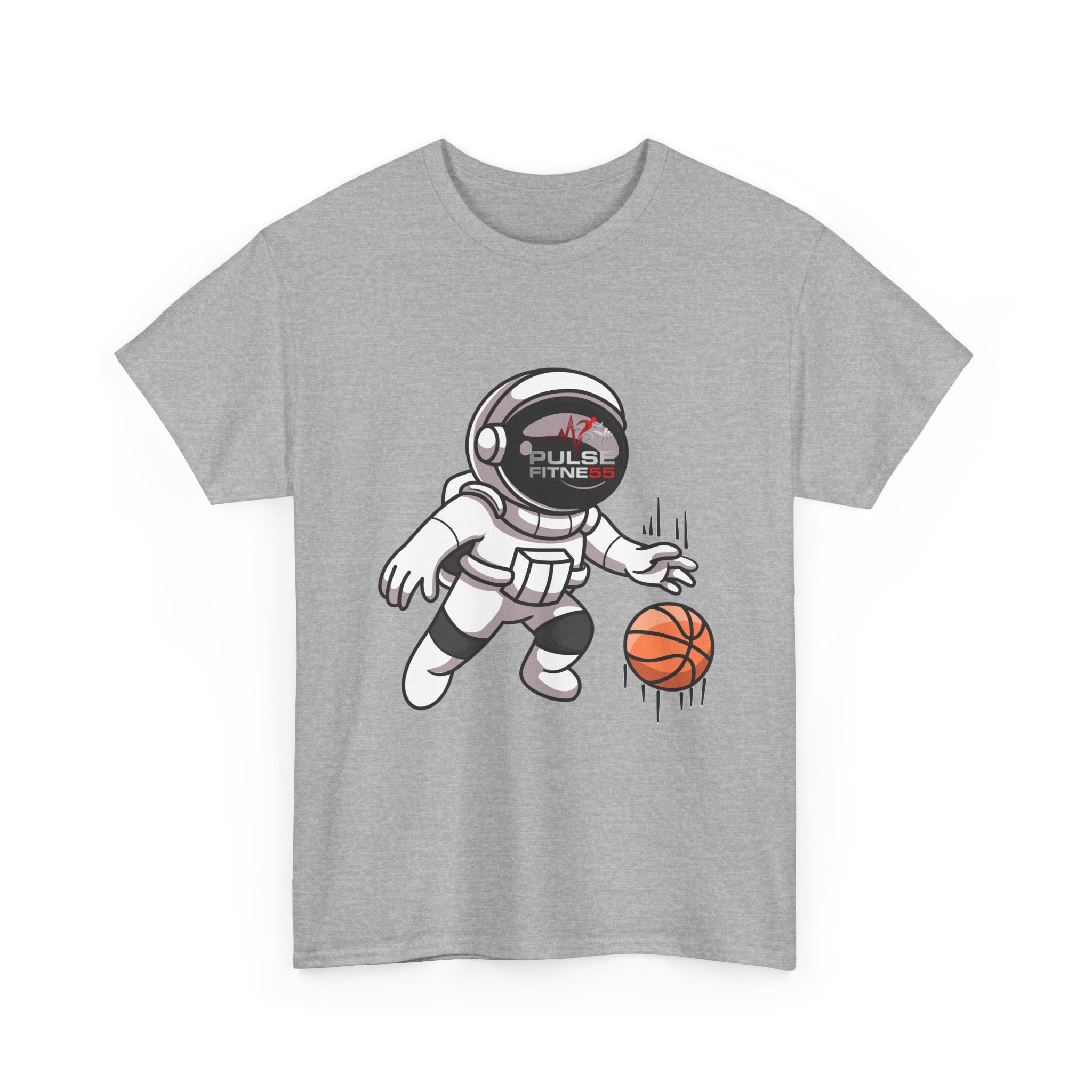 Pulse Fitne55 graphic heavy Cotton Tee - astronaut basketball