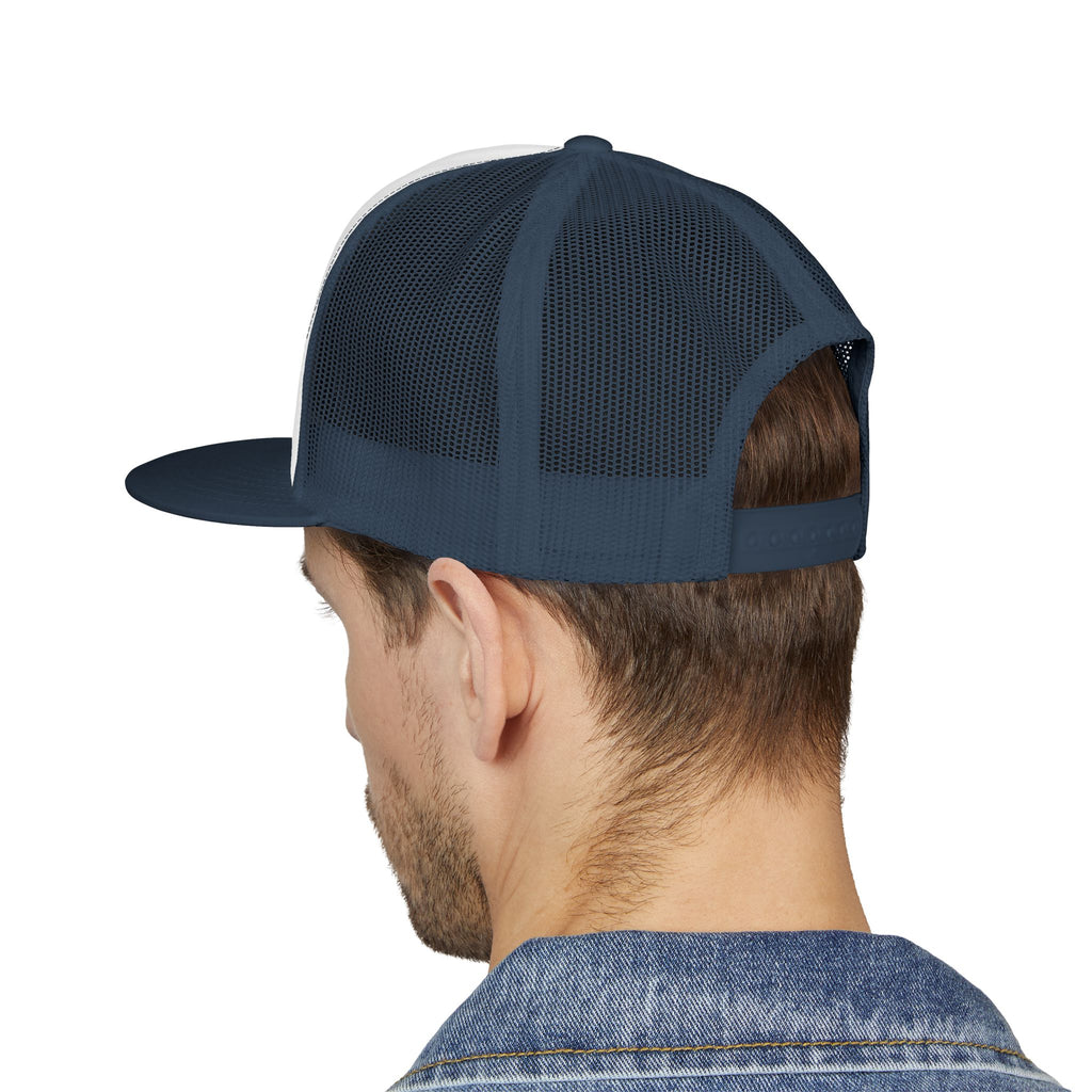 Trucker Cap — Sunset Palm Island Embroidered Beach Hat