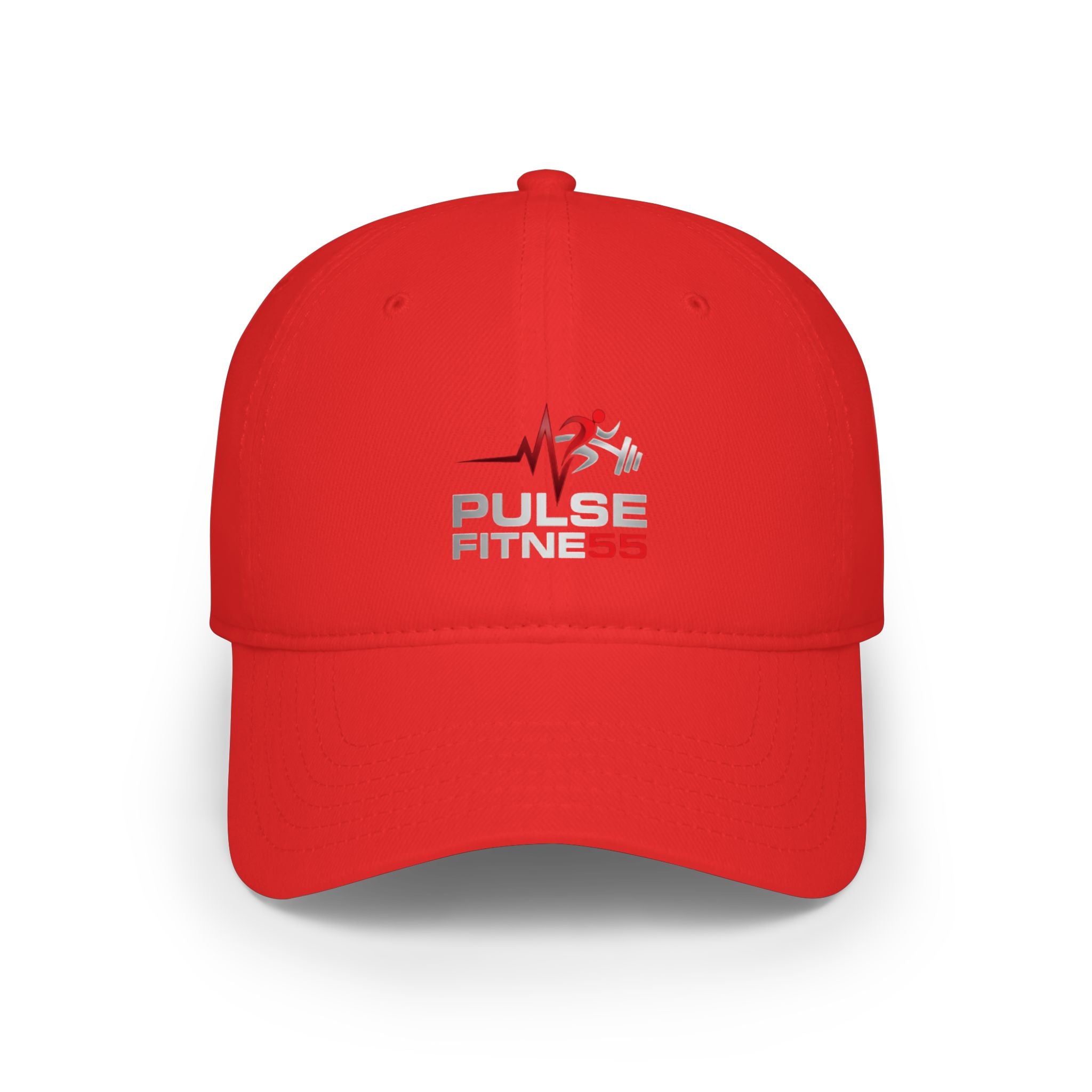 Pulse Fitne55 Low Profile Baseball Cap — Embroidered Gym Hat