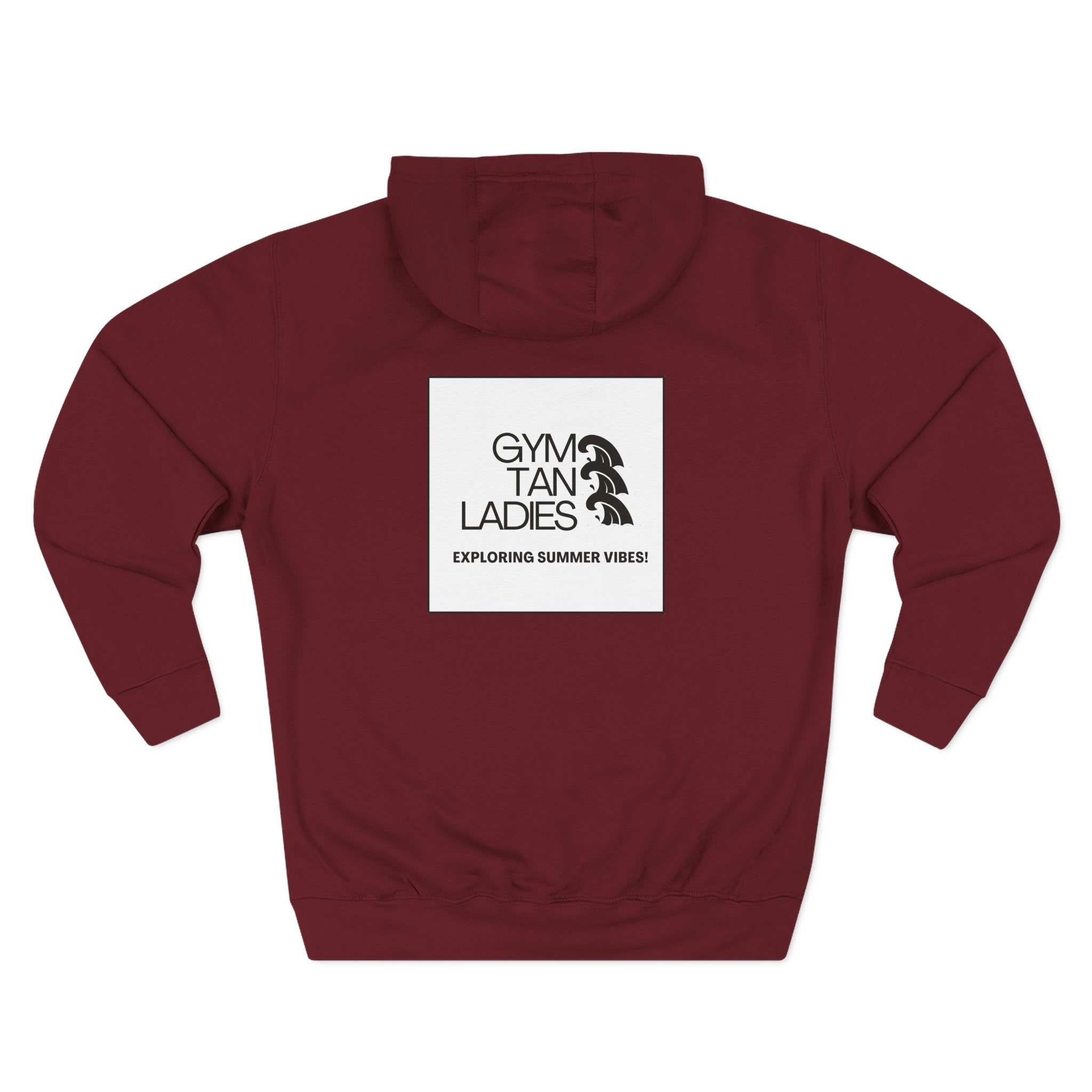 Pulse Fitne55 Gym Tan Ladies Hoodie — 'Exploring Summer Vibes' Graphic Pullover