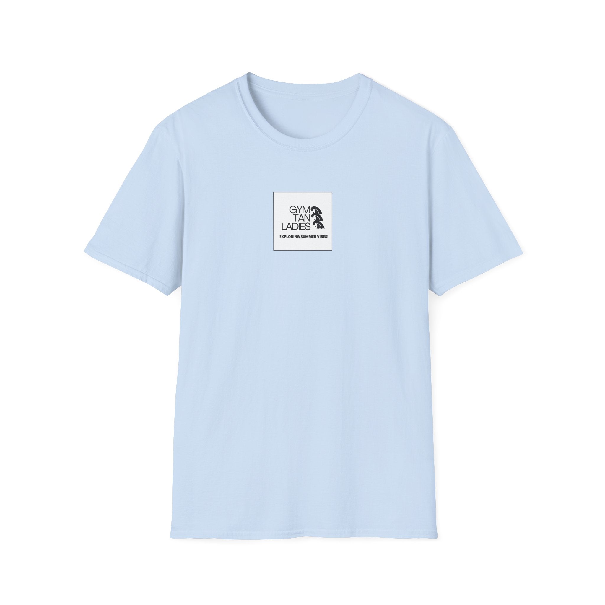 Pulse Fitne55 Gym Tan T-Shirt — Minimal Beachy Summer Graphic Tee
