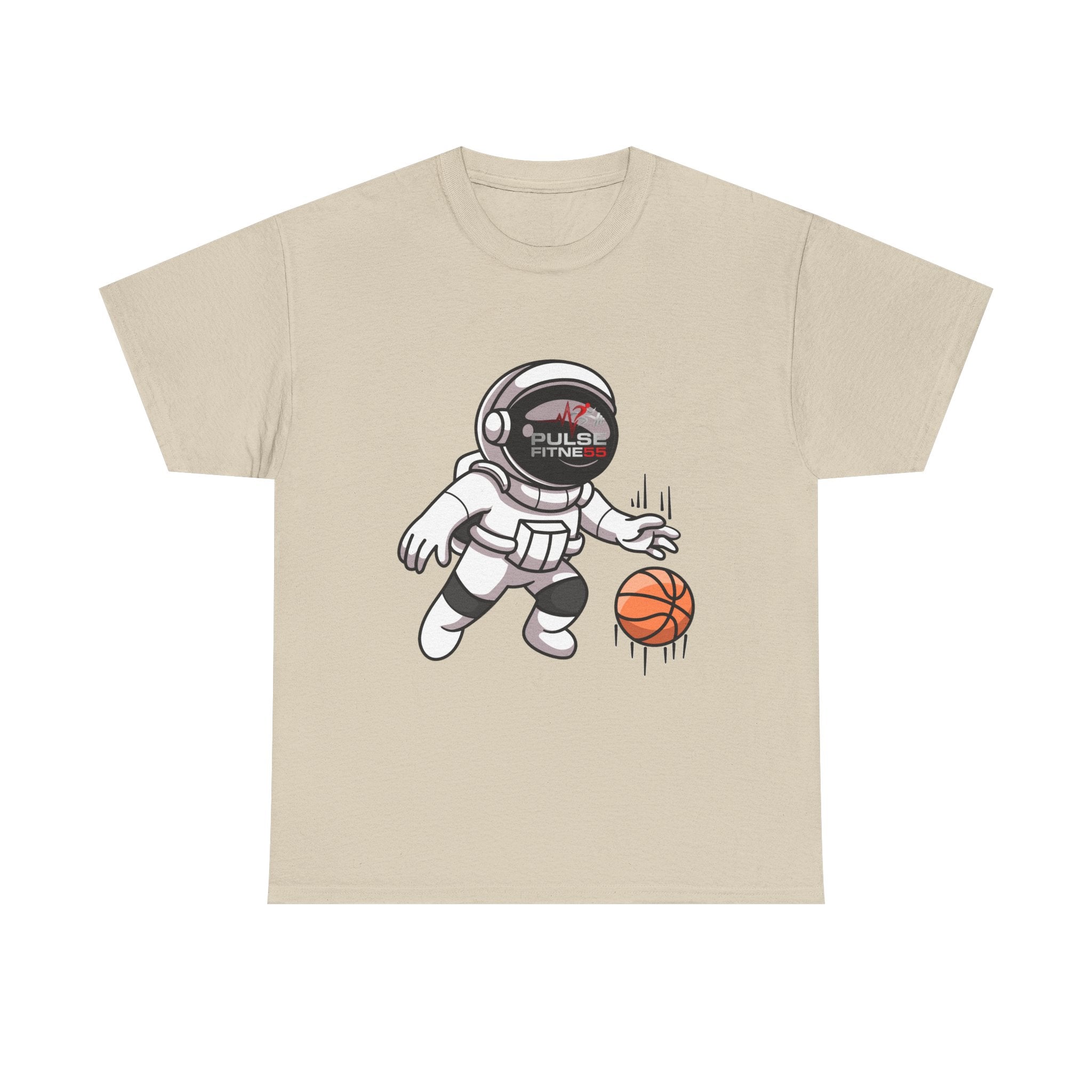 Pulse Fitne55 graphic heavy Cotton Tee - astronaut basketball
