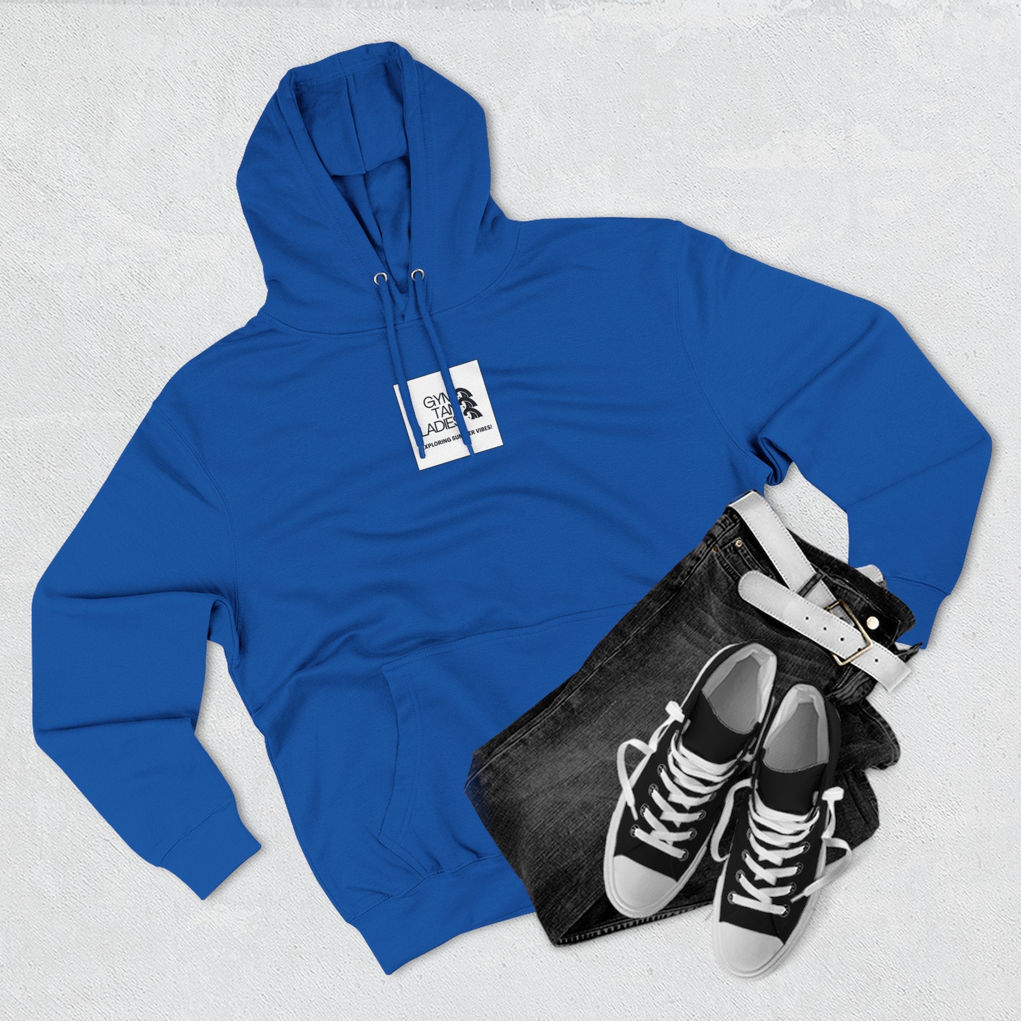 Pulse Fitne55 Gym Tan Ladies Hoodie — 'Exploring Summer Vibes' Graphic Pullover