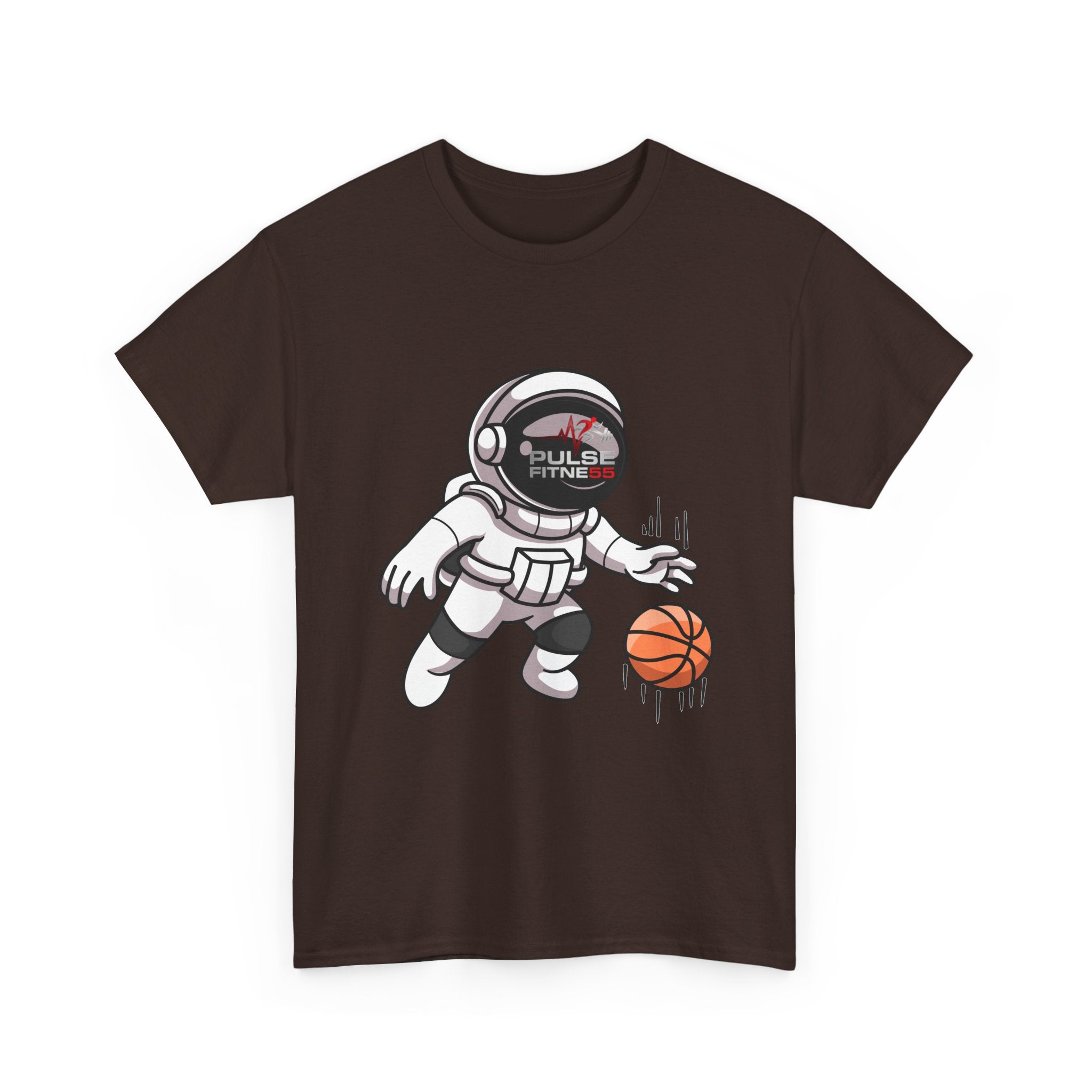 Pulse Fitne55 graphic heavy Cotton Tee - astronaut basketball