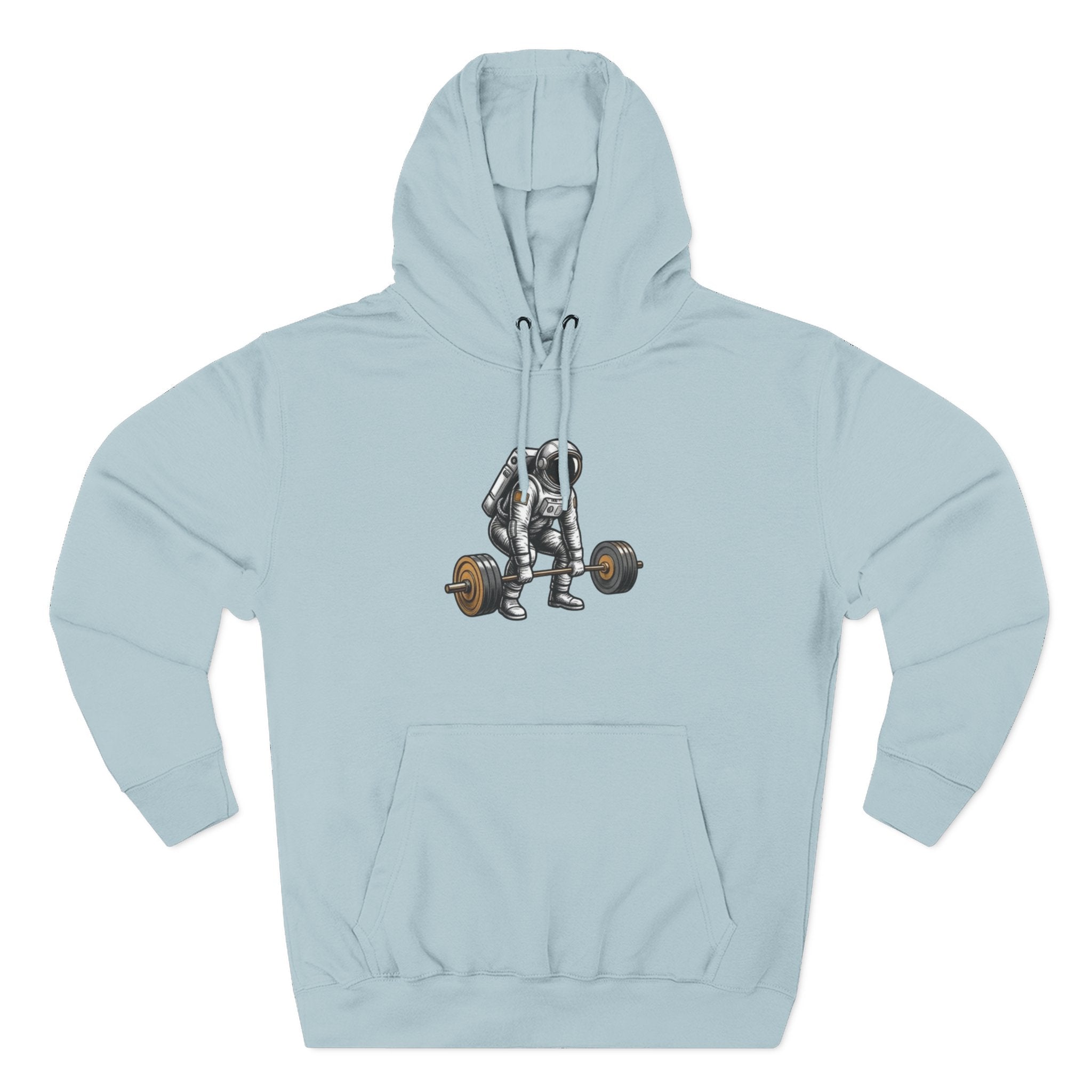 Fitness Hoodie — Barbell Deadlift Graphic Pullover (Pulse Fitne55 Logo)