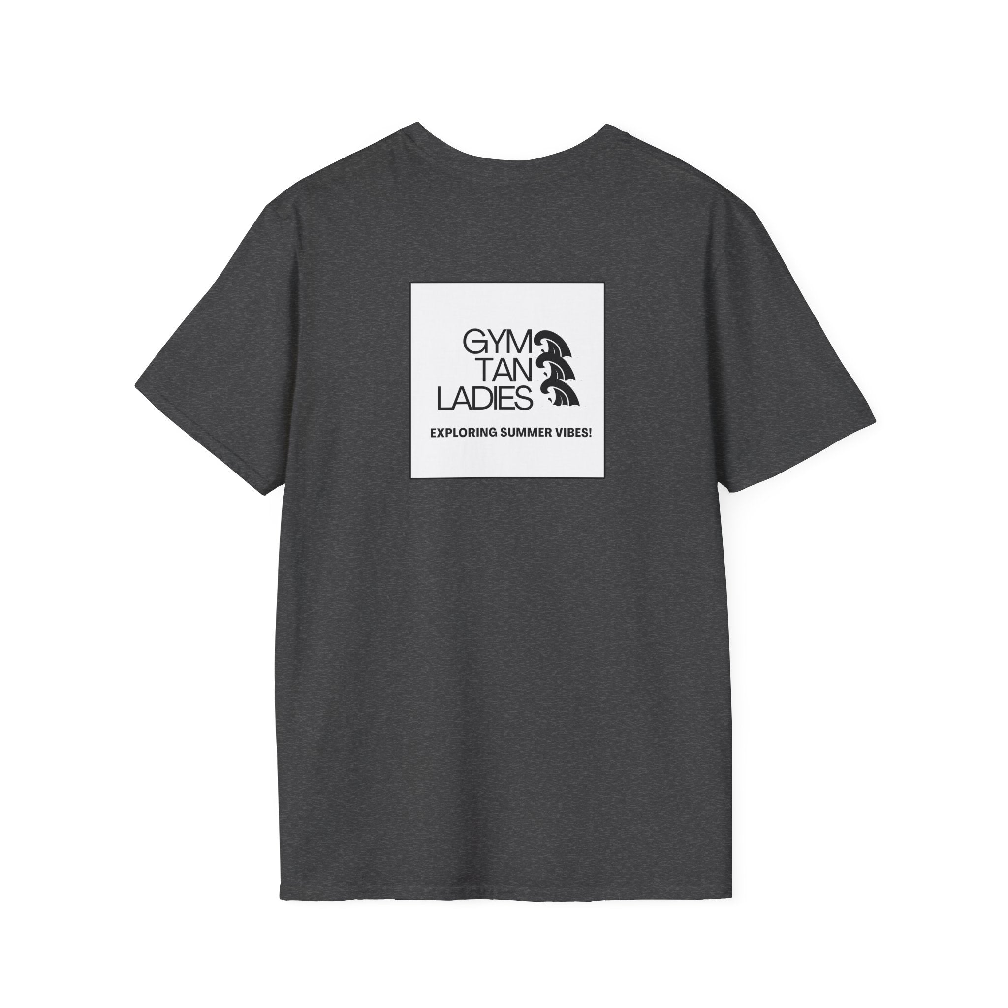 Pulse Fitne55 Gym Tan T-Shirt — Minimal Beachy Summer Graphic Tee