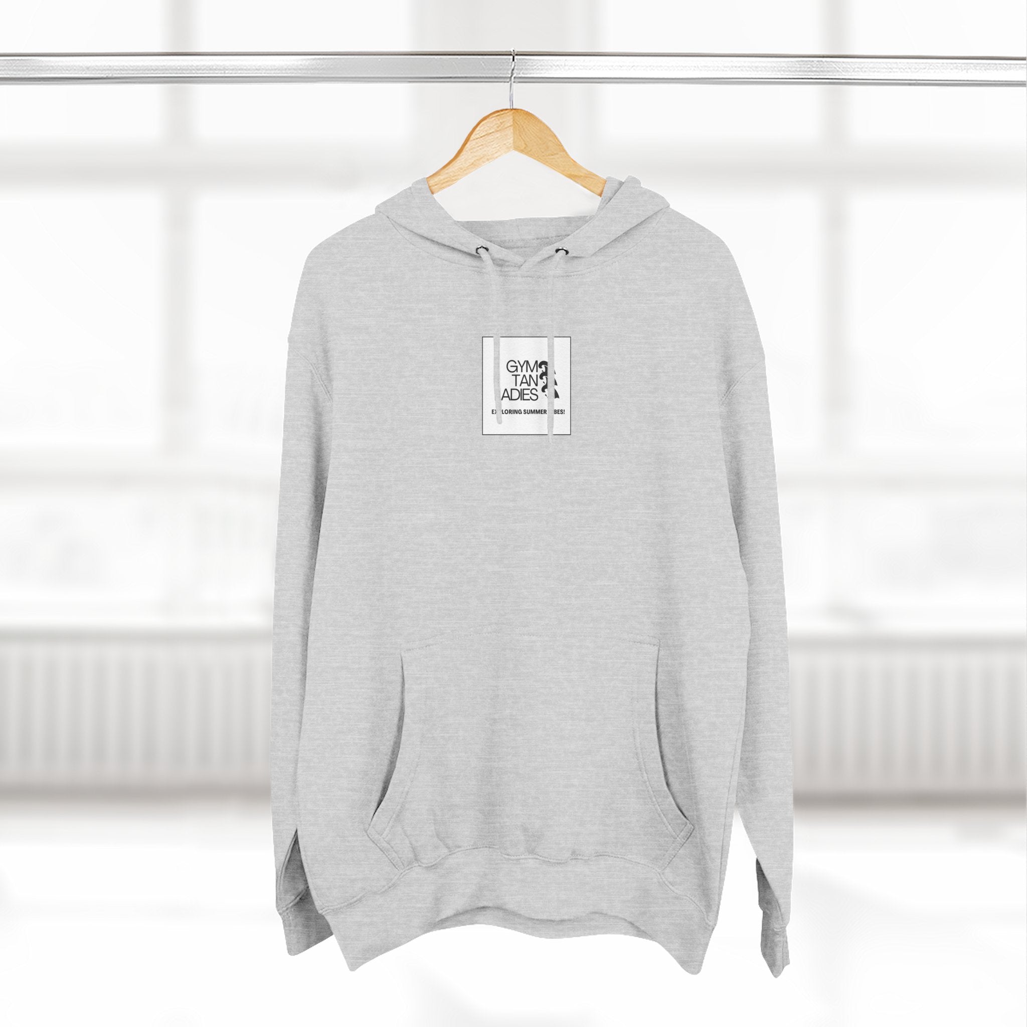 Pulse Fitne55 Gym Tan Ladies Hoodie — 'Exploring Summer Vibes' Graphic Pullover
