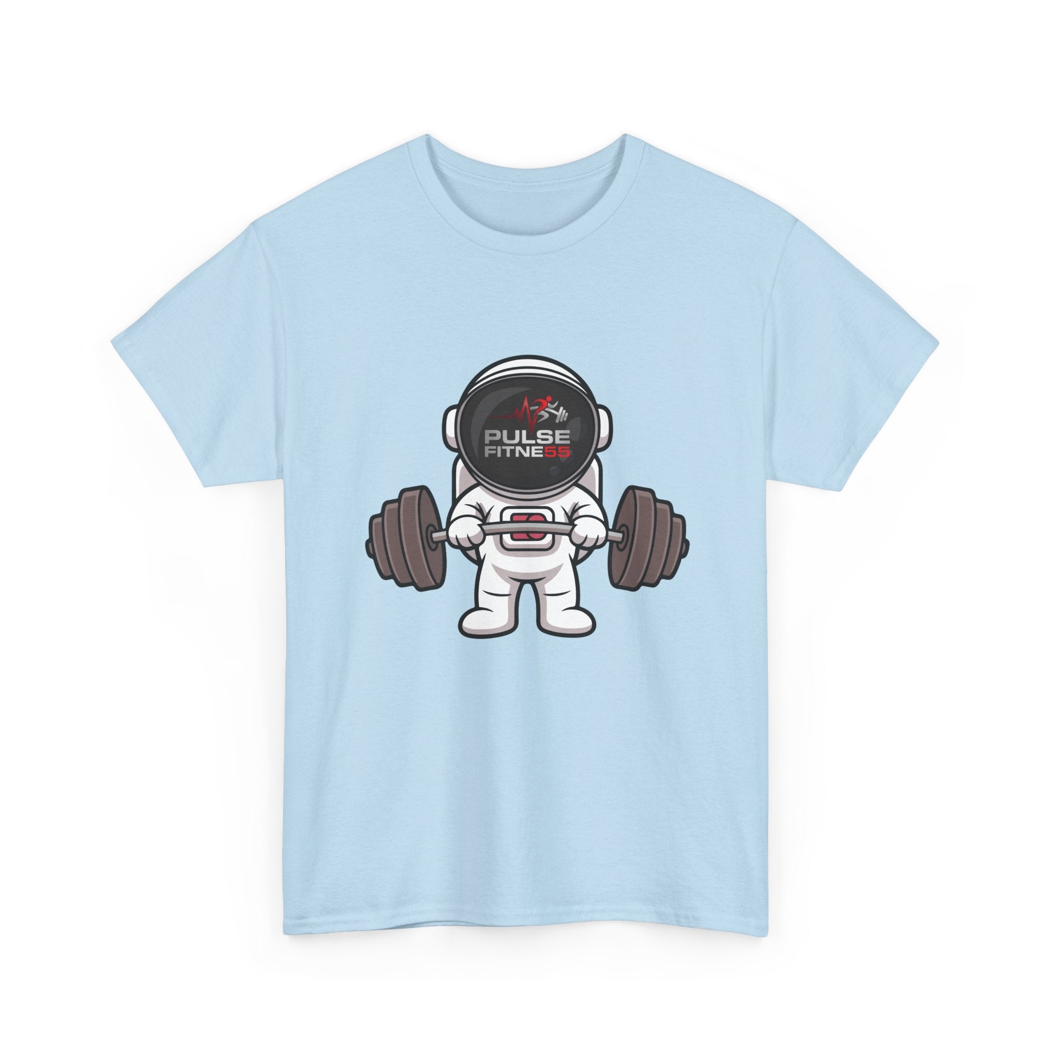 Copy of Pulse Fitne55 graphic heavy Cotton Tee - astronaut weights