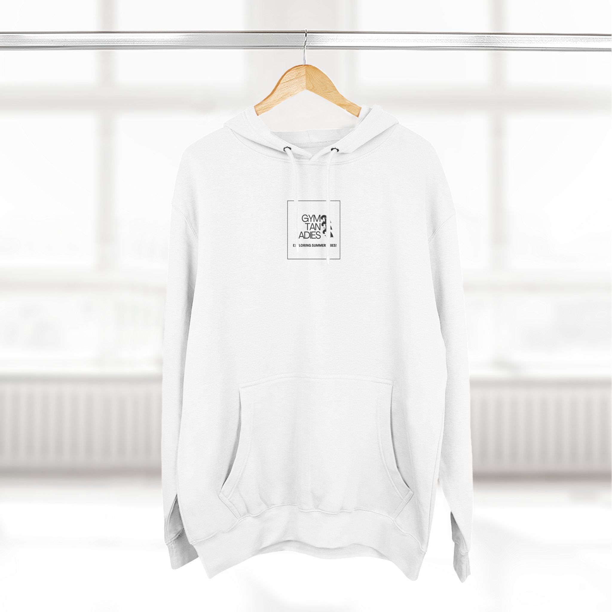 Pulse Fitne55 Gym Tan Ladies Hoodie — 'Exploring Summer Vibes' Graphic Pullover