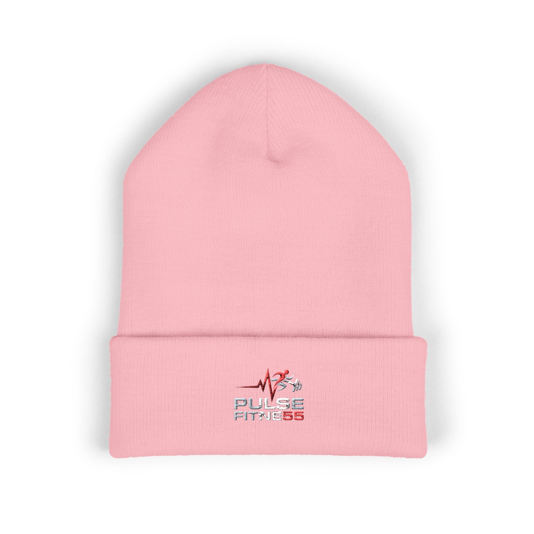 EMT Pulse Fitne55beat Embroidered Beanie - Classic Cuffed Knit Hat for First Responders