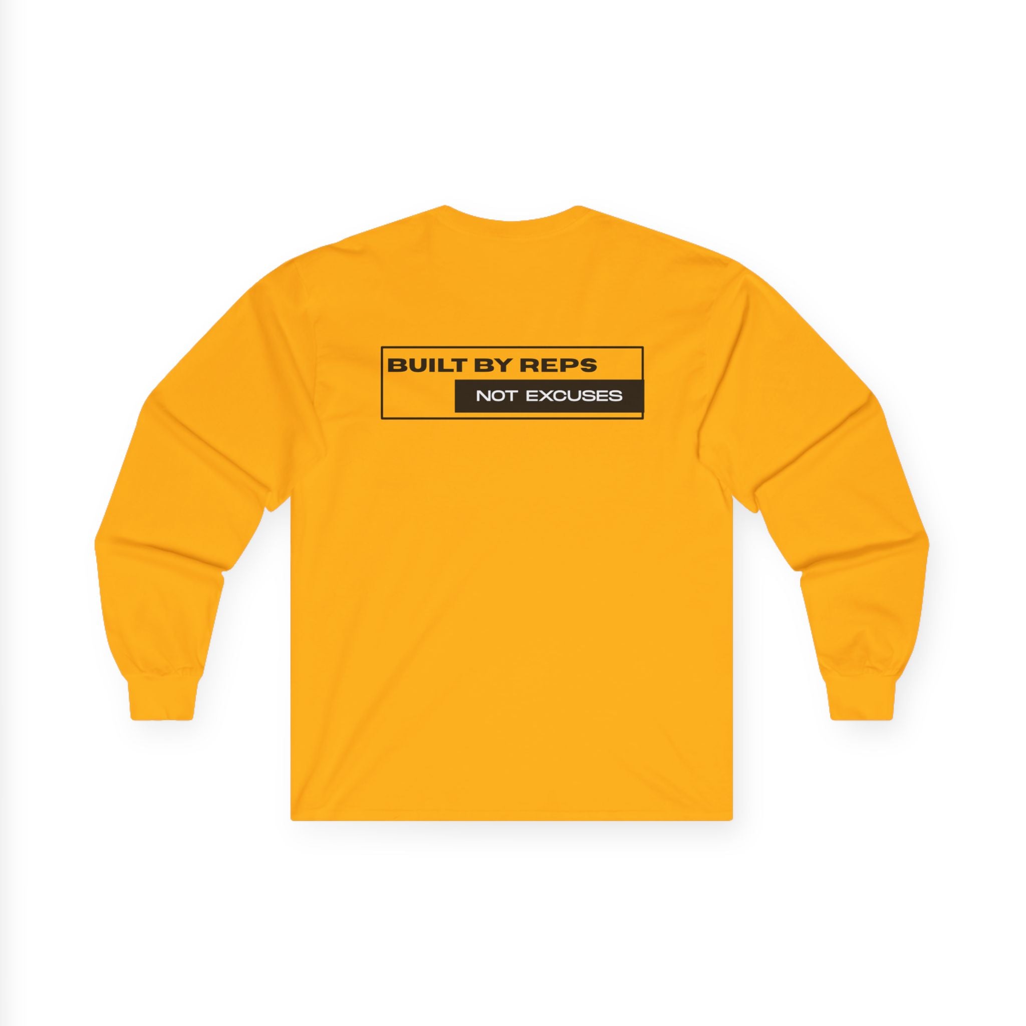 Pulse Fitne55 Mens Built by reps Ultra Cotton Long Sleeve Tee