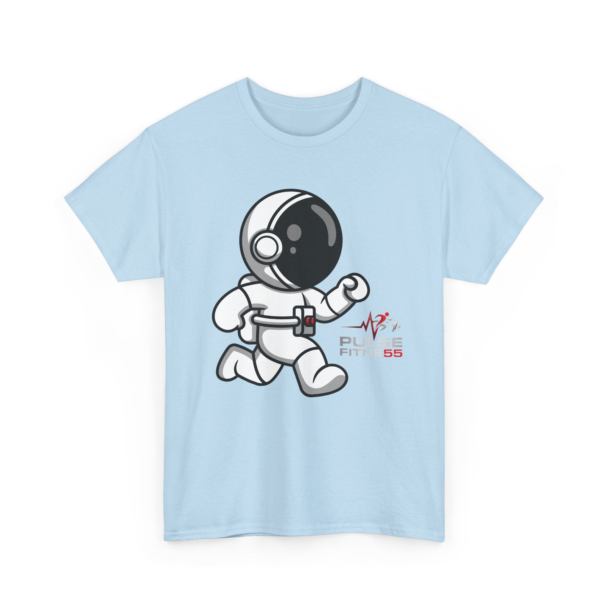 Pulse Fitne55 graphic heavy Cotton Tee - astronaut running