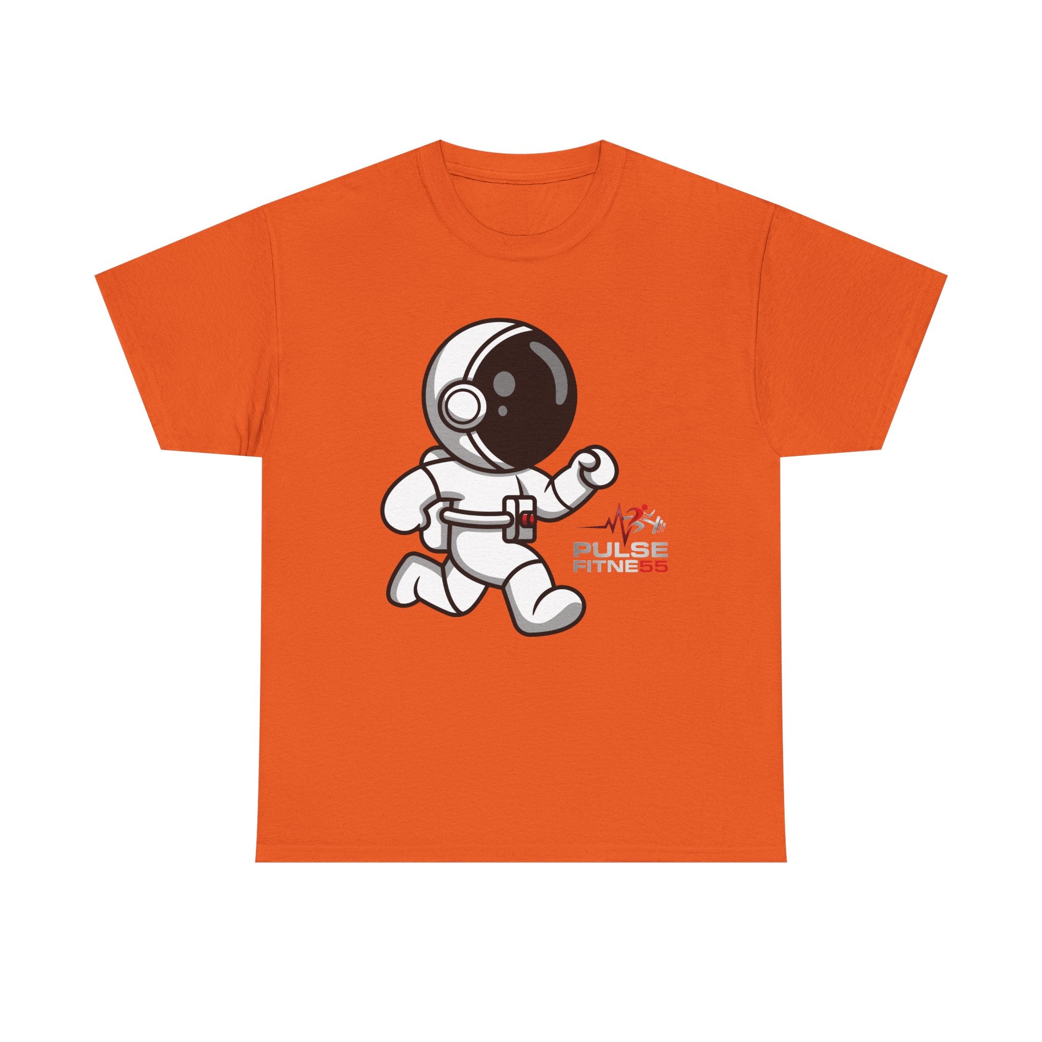 Pulse Fitne55 graphic heavy Cotton Tee - astronaut running