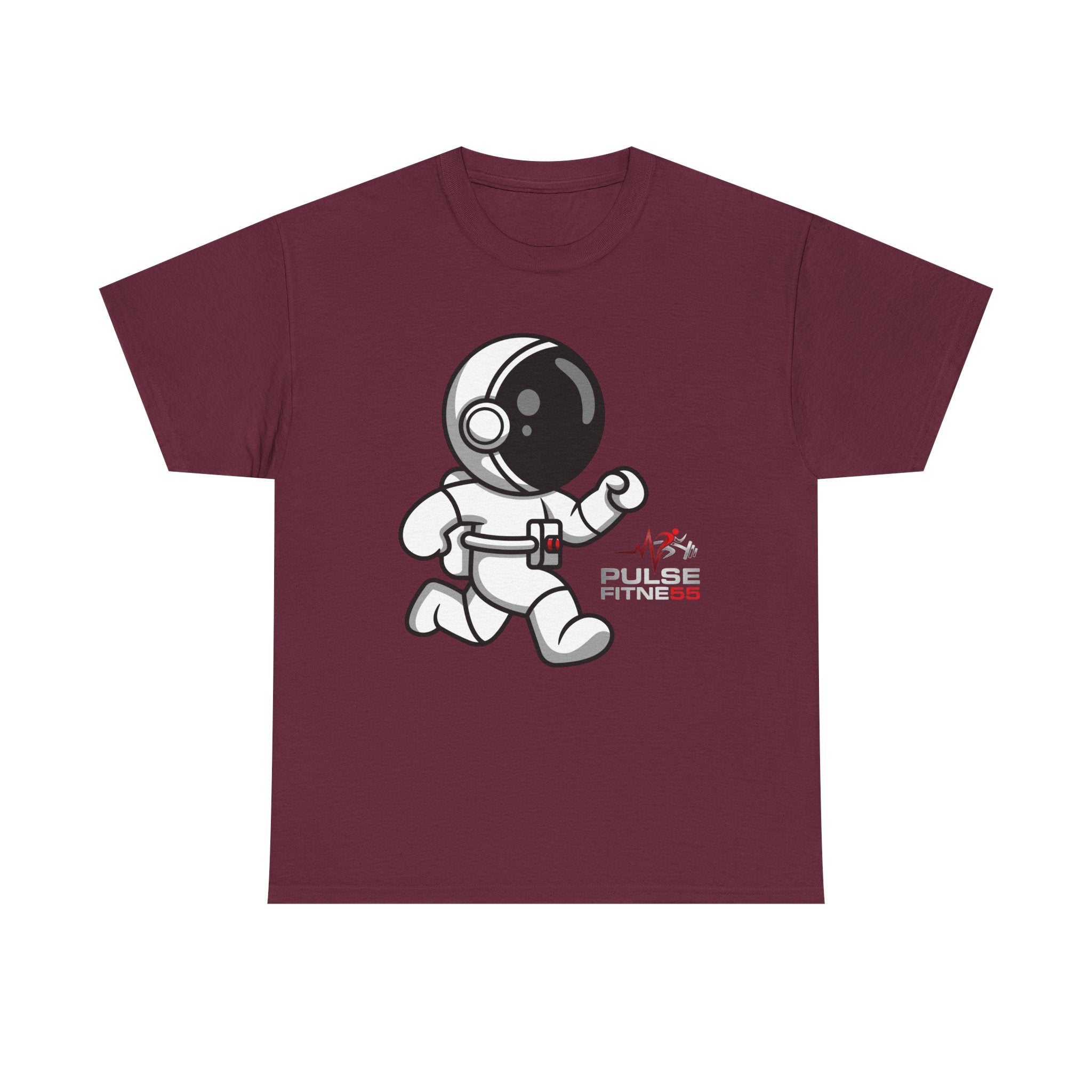 Pulse Fitne55 graphic heavy Cotton Tee - astronaut running