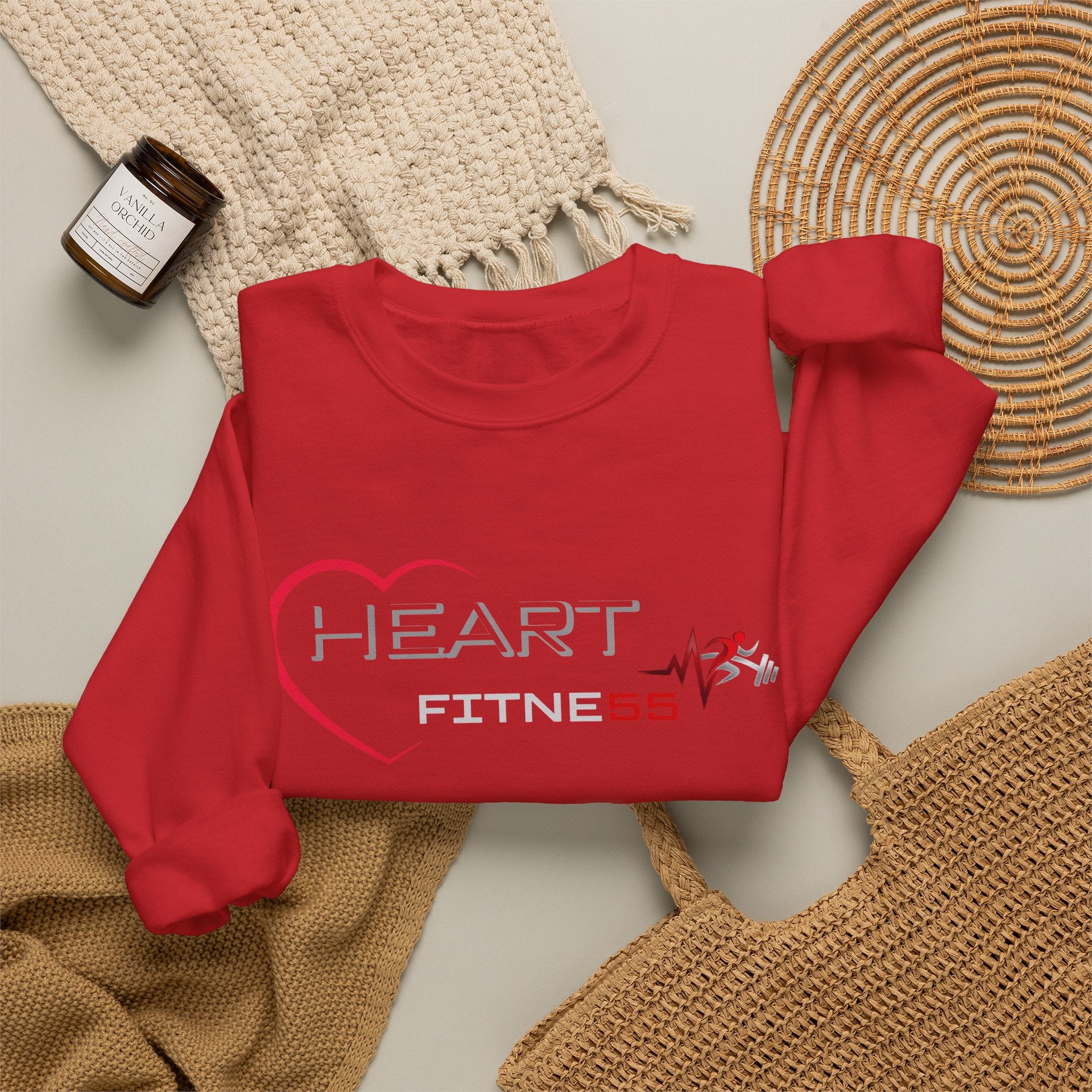 Pulse Fitne55 Women's (Heart Fitne55) Heavy Blend™ Crewneck Sweatshirt