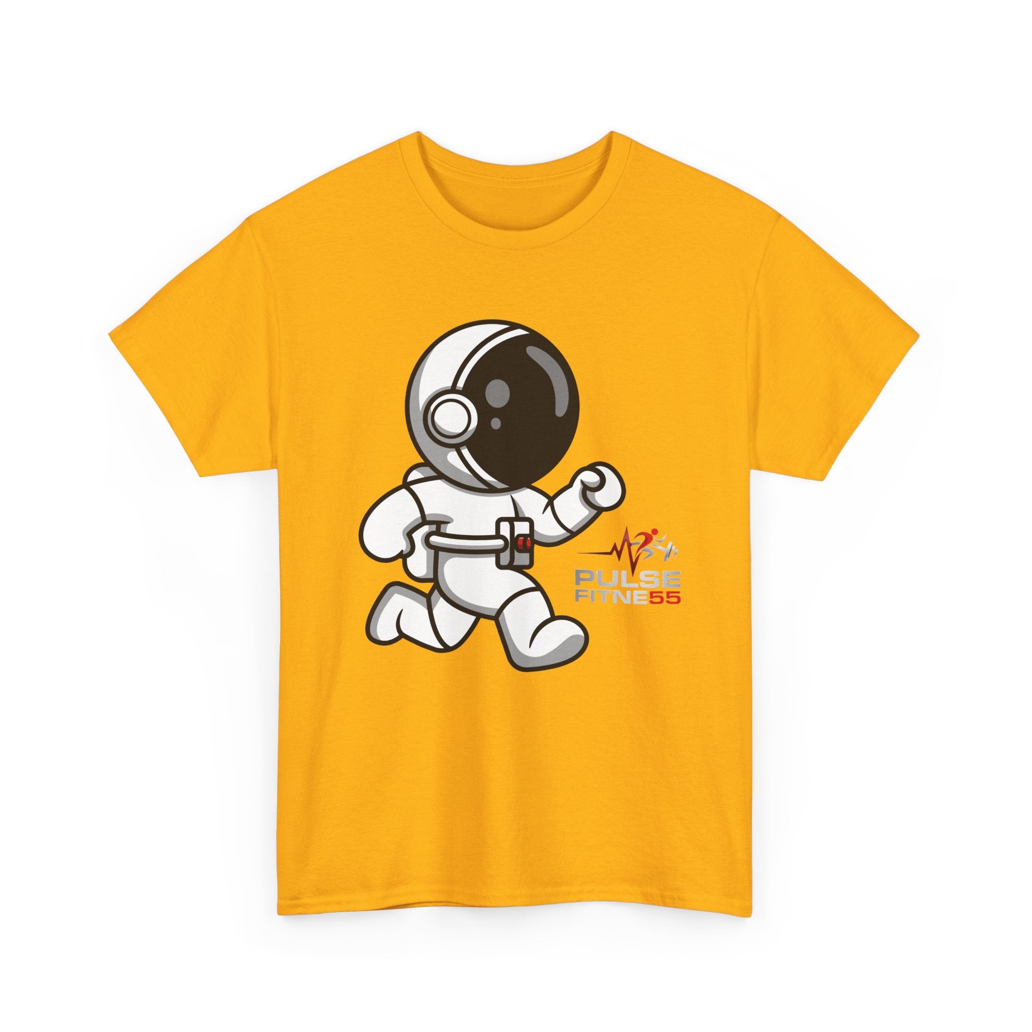 Pulse Fitne55 graphic heavy Cotton Tee - astronaut running