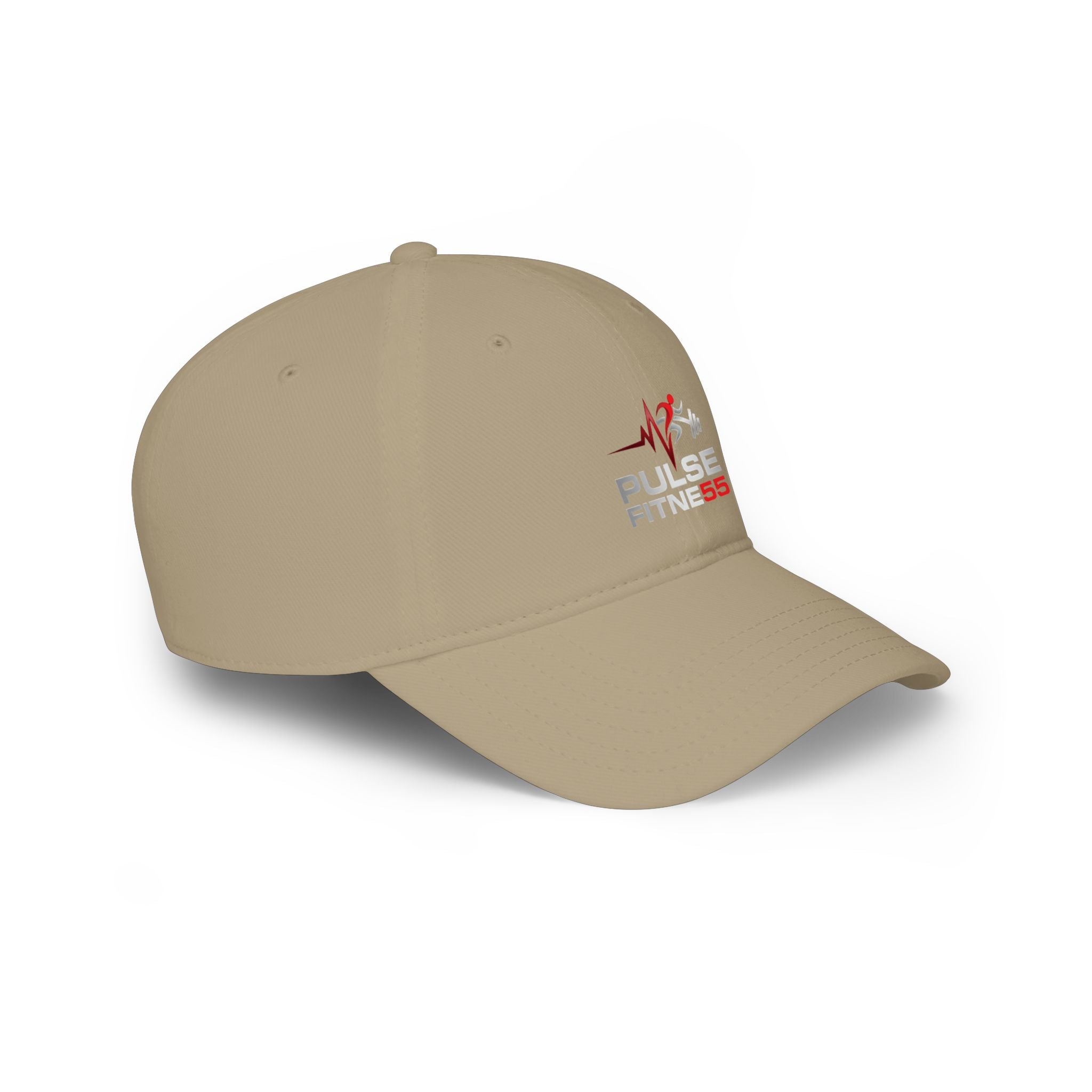 Gorra de béisbol de perfil bajo Pulse Fitness — Gorra de gimnasio bordada