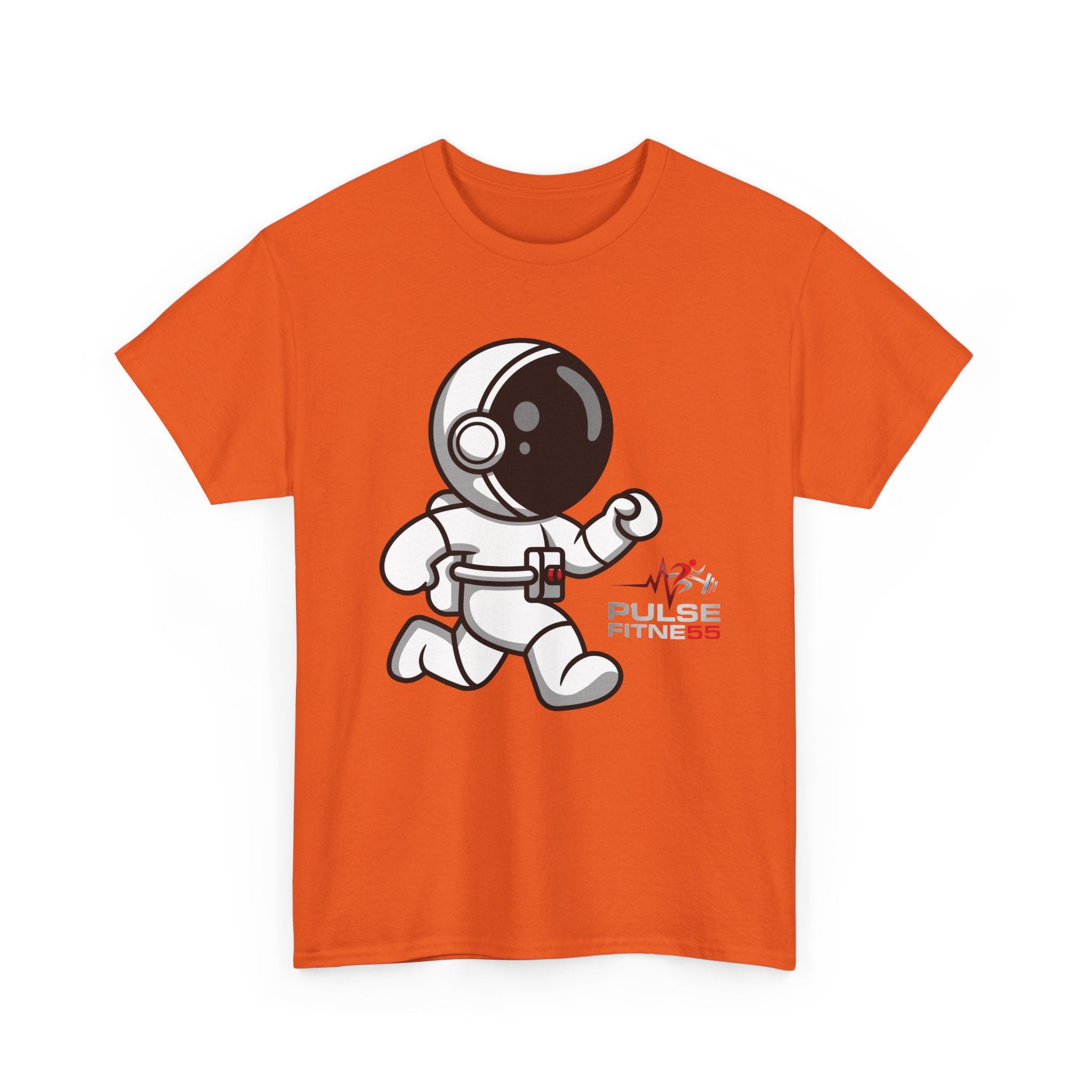 Pulse Fitne55 graphic heavy Cotton Tee - astronaut running