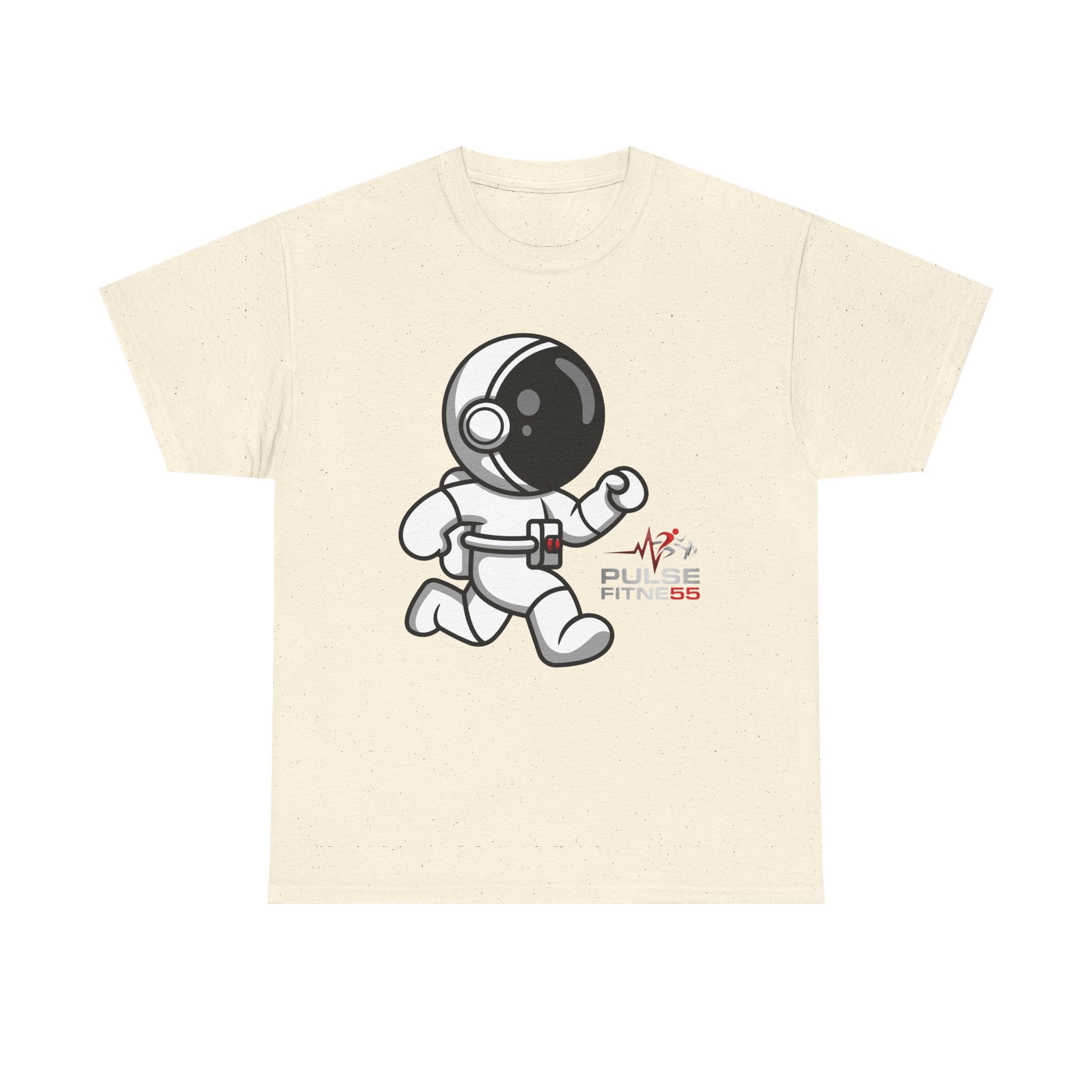 Pulse Fitne55 graphic heavy Cotton Tee - astronaut running