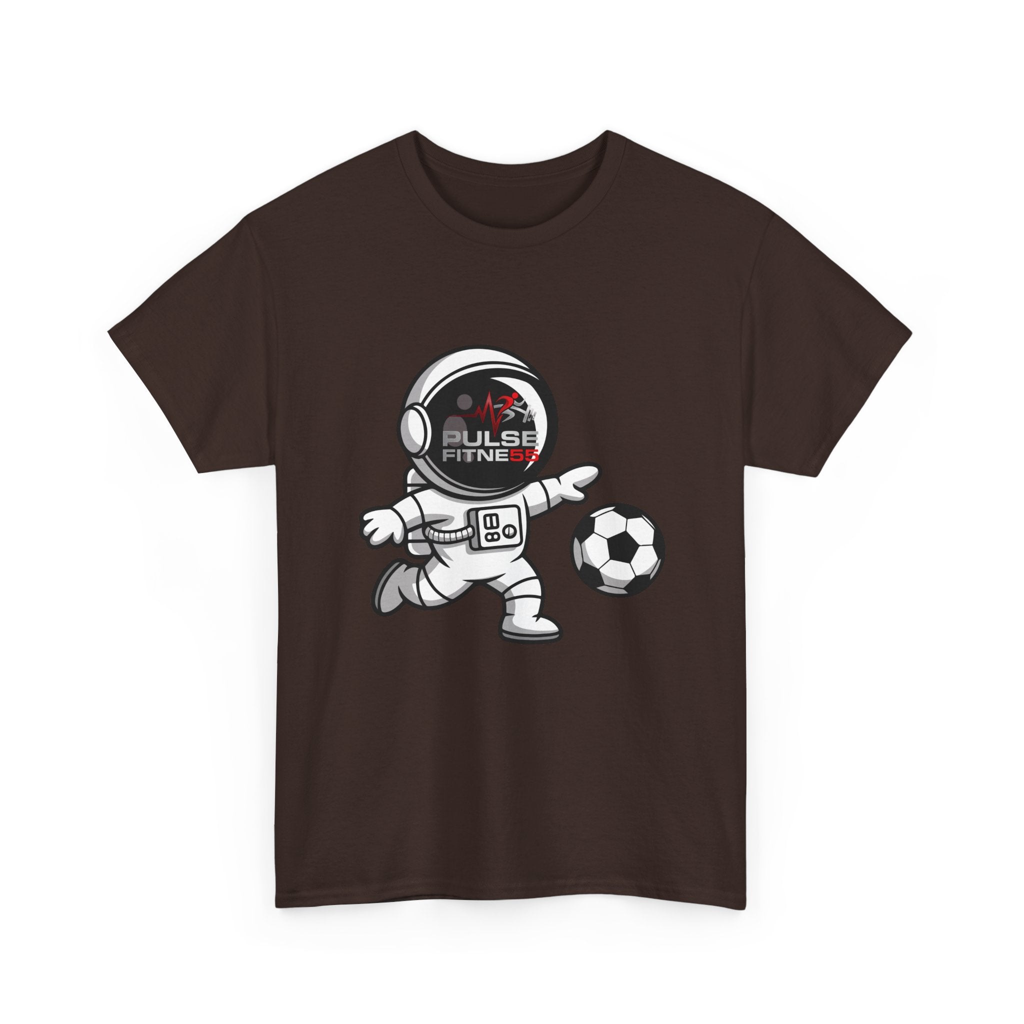 Pulse Fitne55 graphic heavy Cotton Tee - astronaut soccer