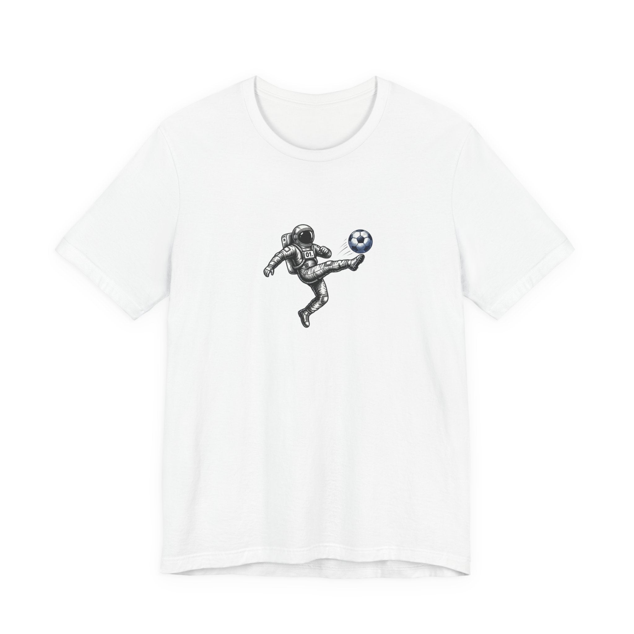 Soccer Astronaut Tee — Pulse Fitne55 Logo Back