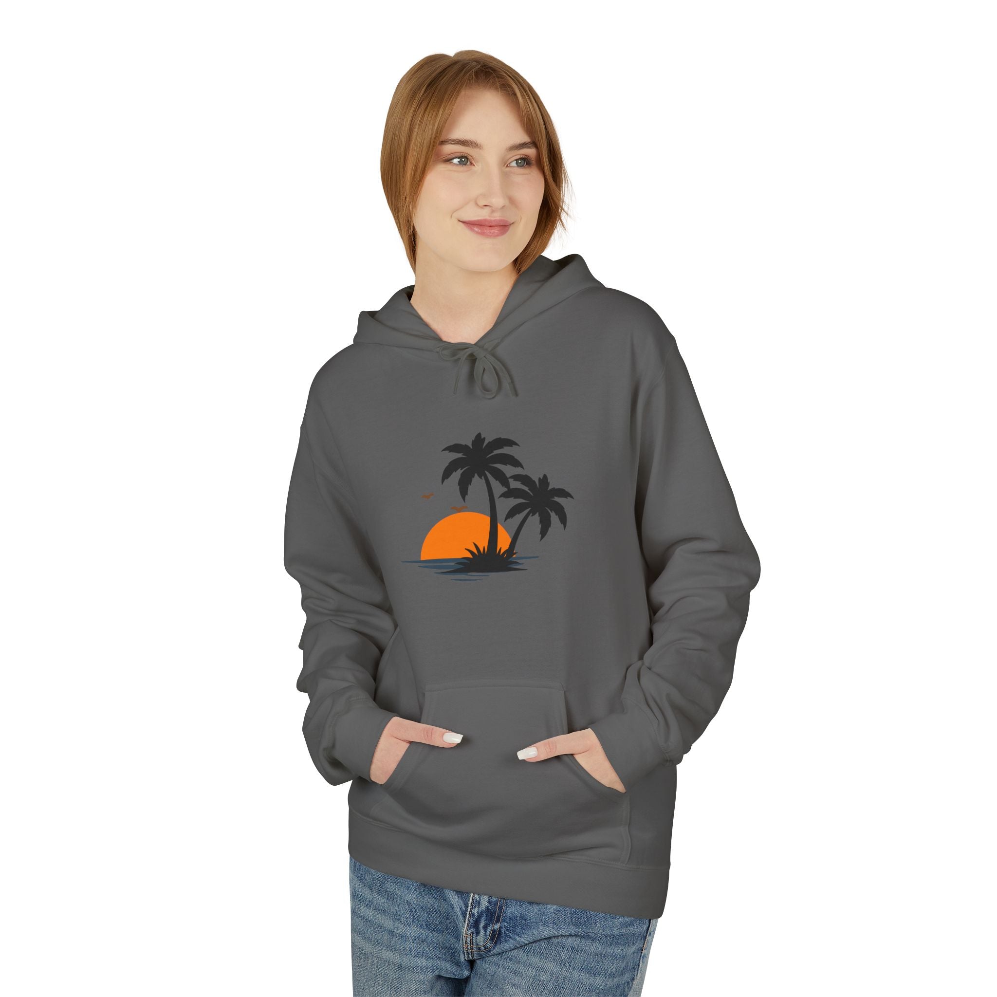 Mens Midweight Softstyle Fleece Hoodie