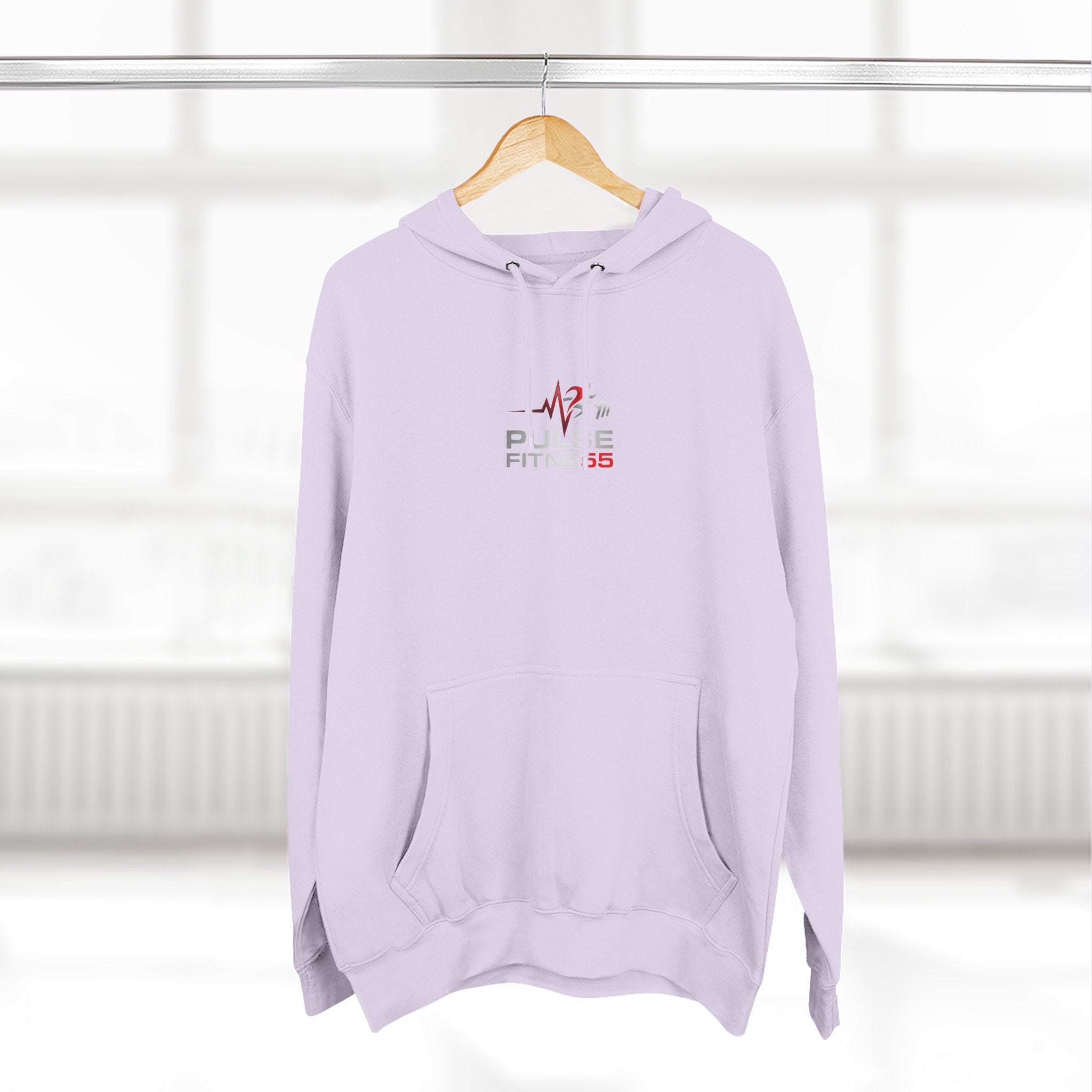 Fitness Pulse Hoodie — 'Pulse Fitness 55' Motivational Gym Sweatshirt