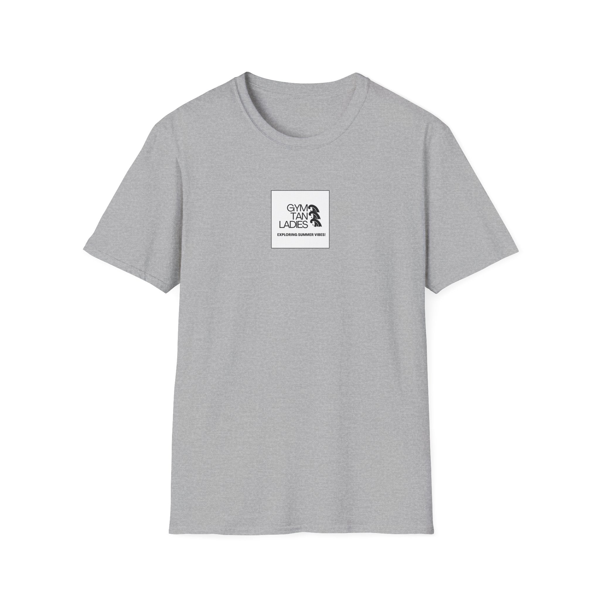 Pulse Fitne55 Gym Tan T-Shirt — Minimal Beachy Summer Graphic Tee