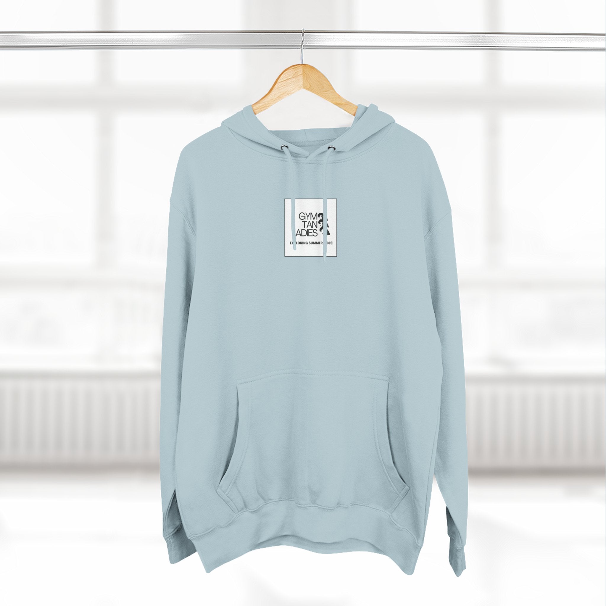 Pulse Fitne55 Gym Tan Ladies Hoodie — 'Exploring Summer Vibes' Graphic Pullover