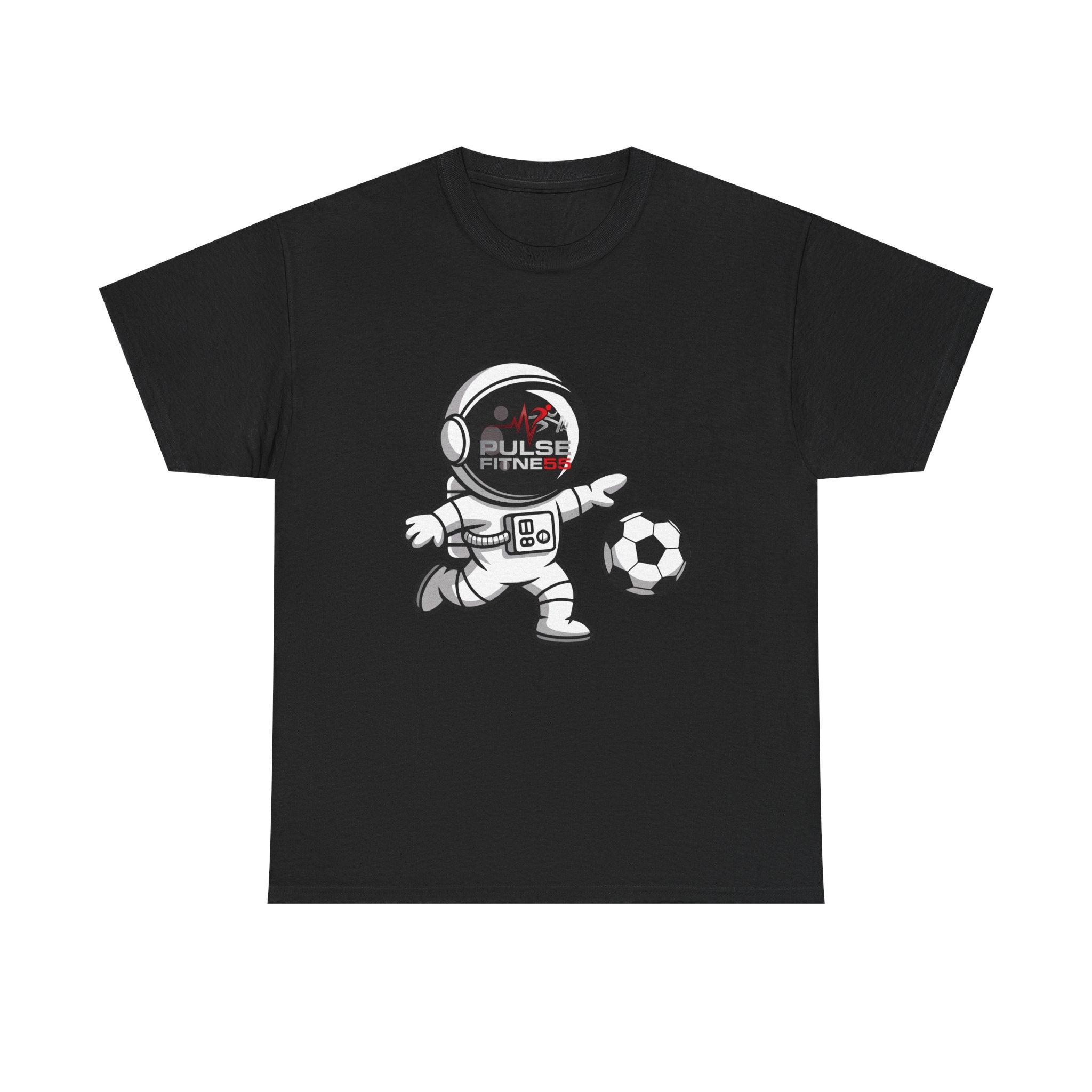 Pulse Fitne55 graphic heavy Cotton Tee - astronaut soccer