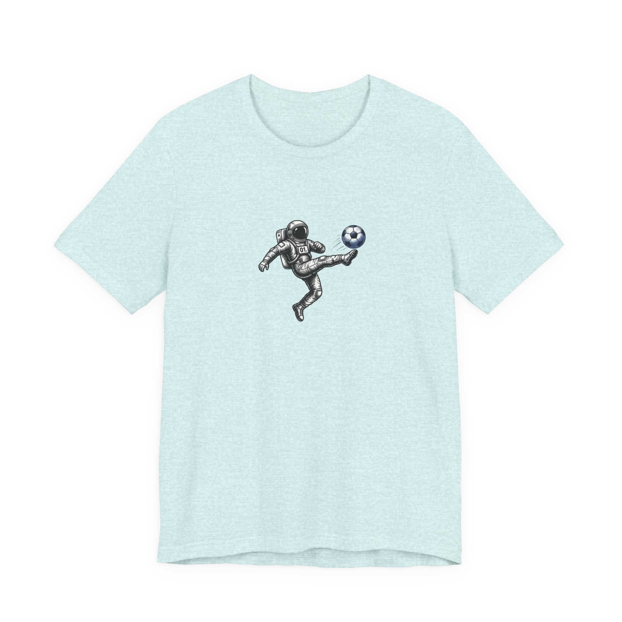 Soccer Astronaut Tee — Pulse Fitne55 Logo Back