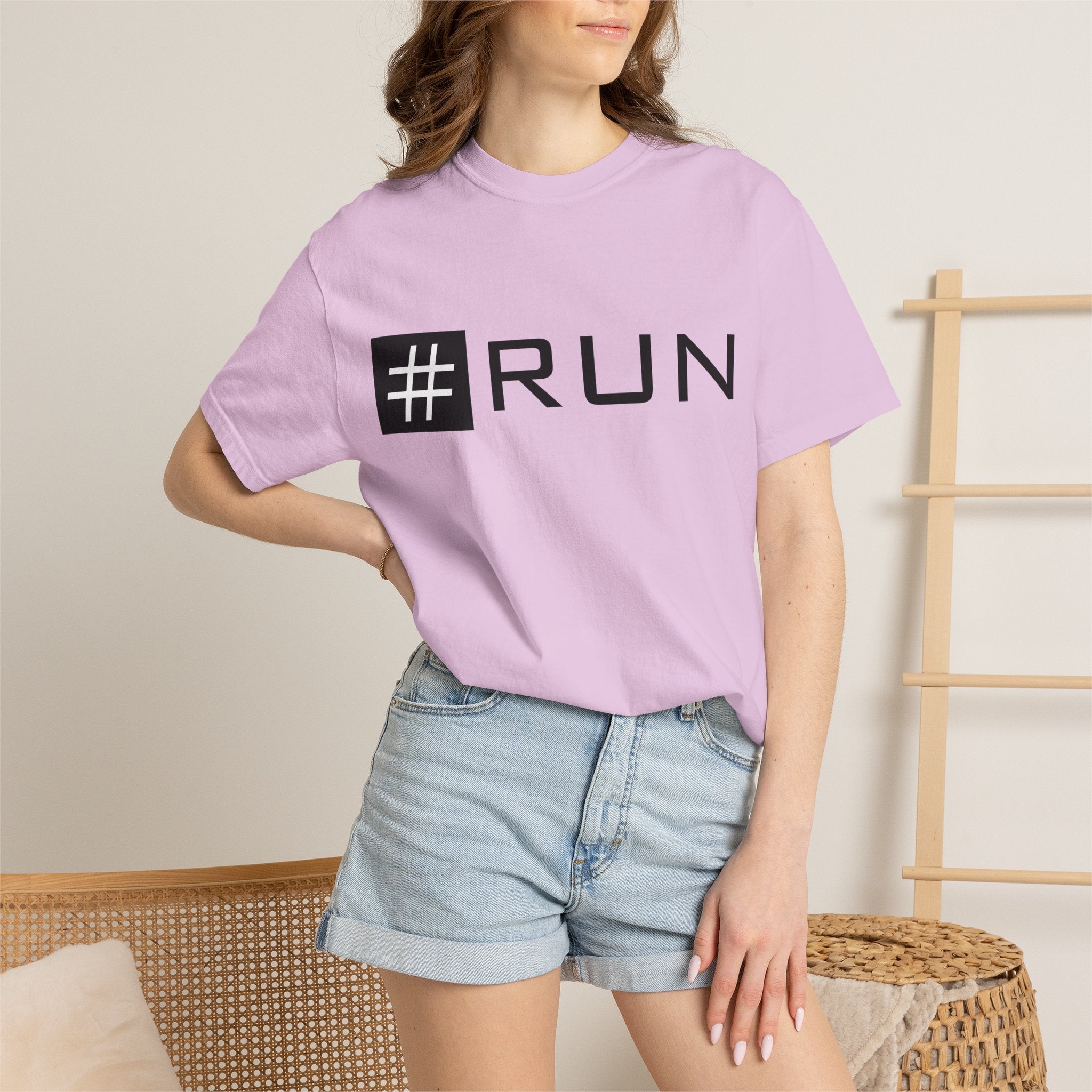 Pulse Fitne55 - #RUN Graphic T-Shirt — Minimalist Running Tee for Runners & Fitness Enthusiasts