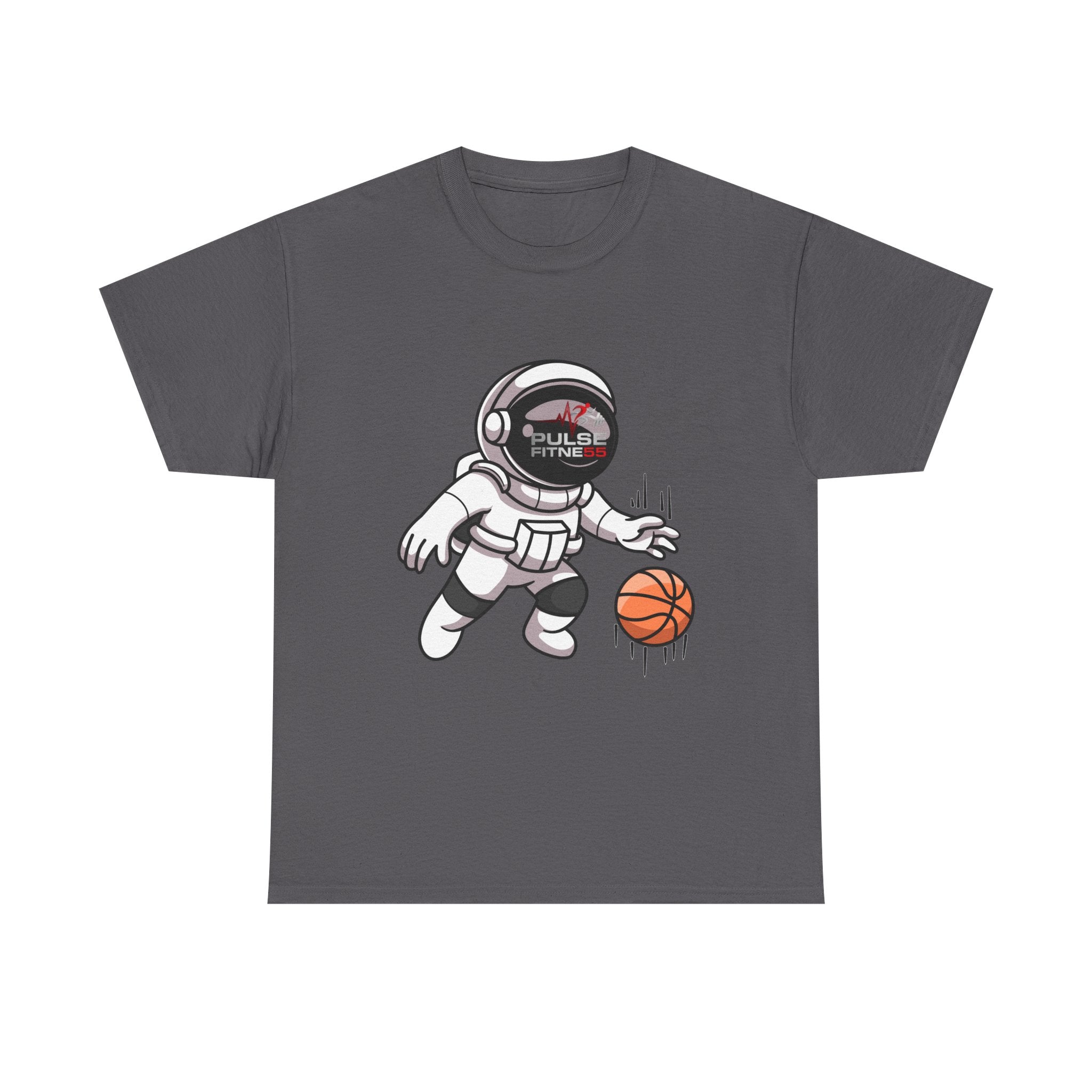 Pulse Fitne55 graphic heavy Cotton Tee - astronaut basketball