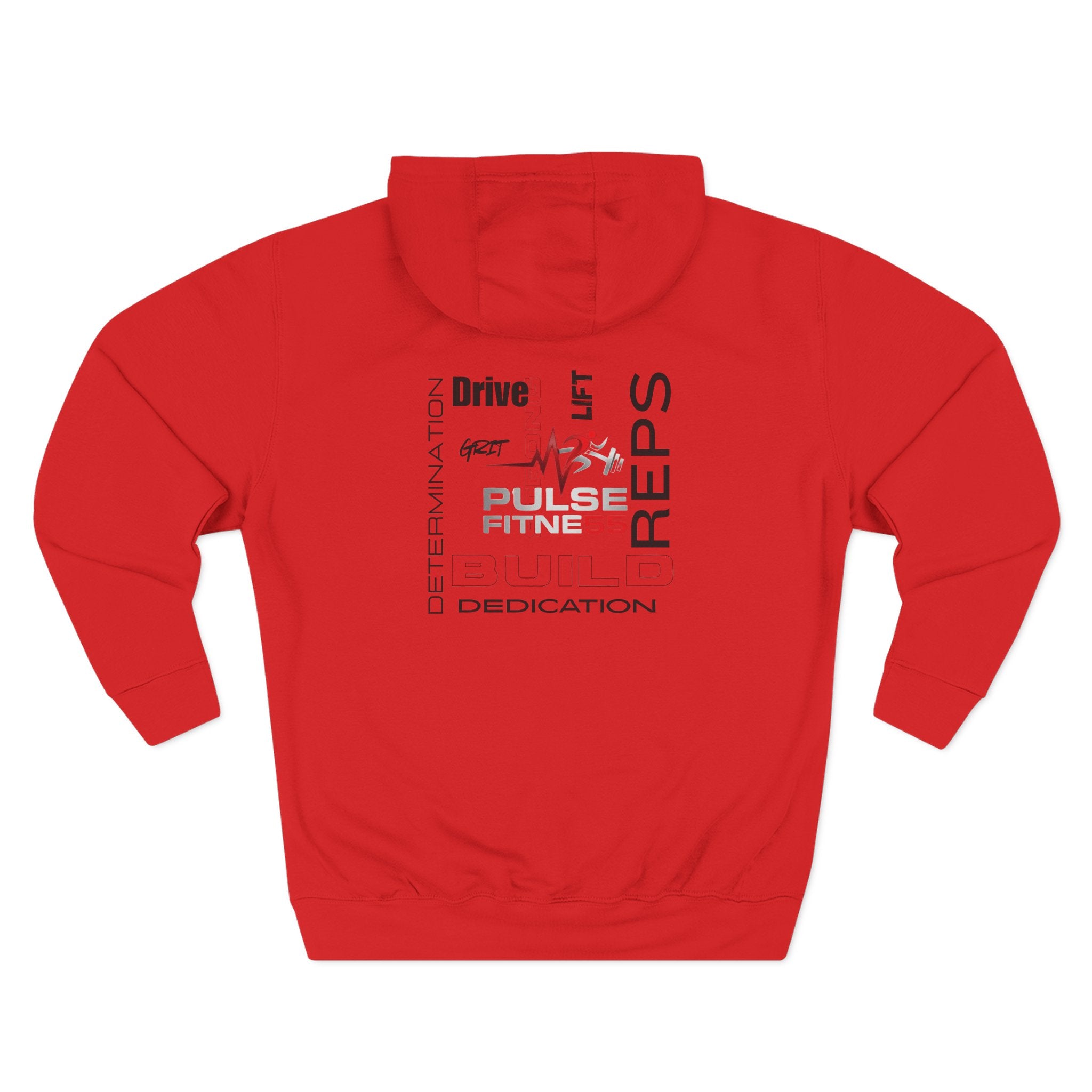 Fitness Pulse Hoodie — 'Pulse Fitness 55' Motivational Gym Sweatshirt