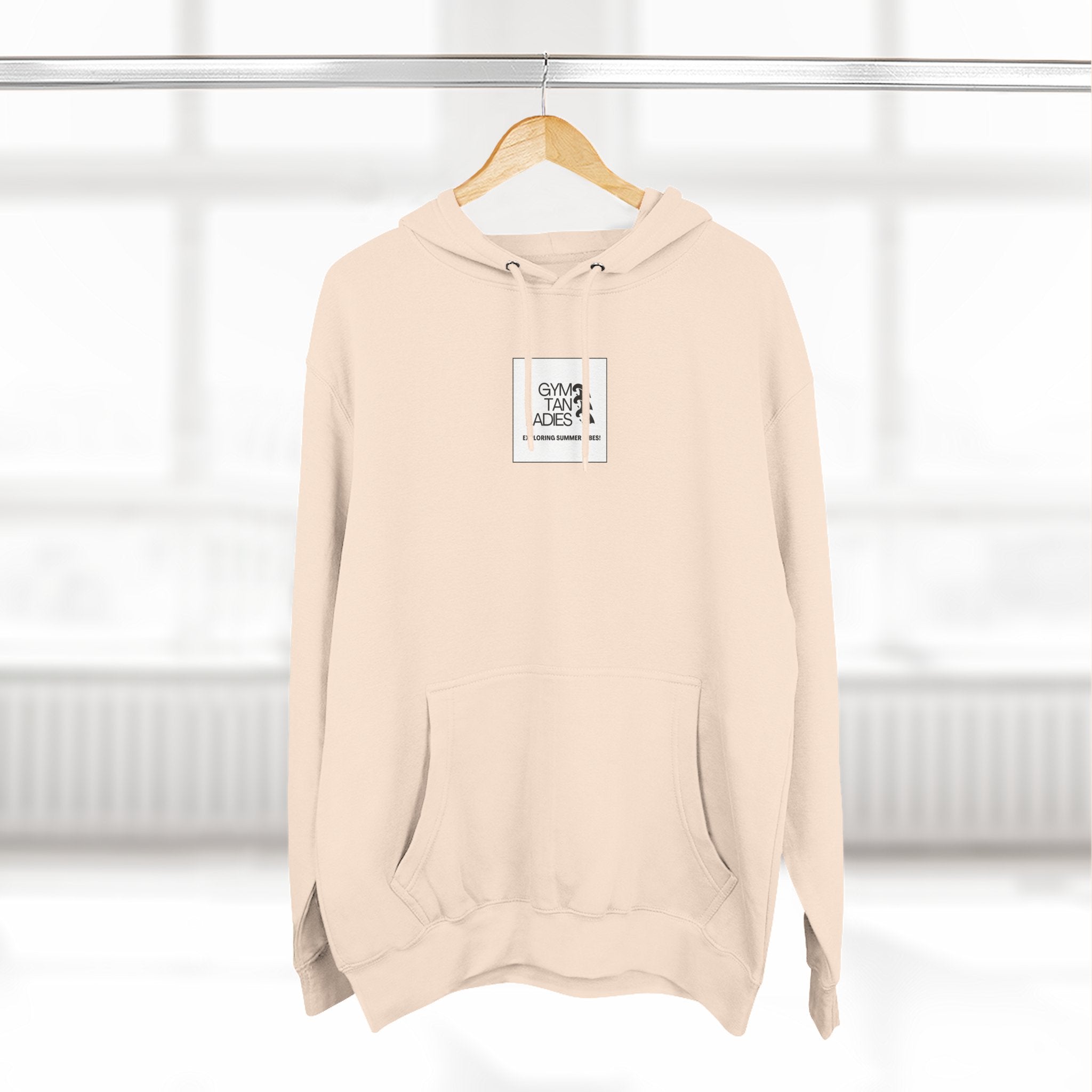 Pulse Fitne55 Gym Tan Ladies Hoodie — 'Exploring Summer Vibes' Graphic Pullover
